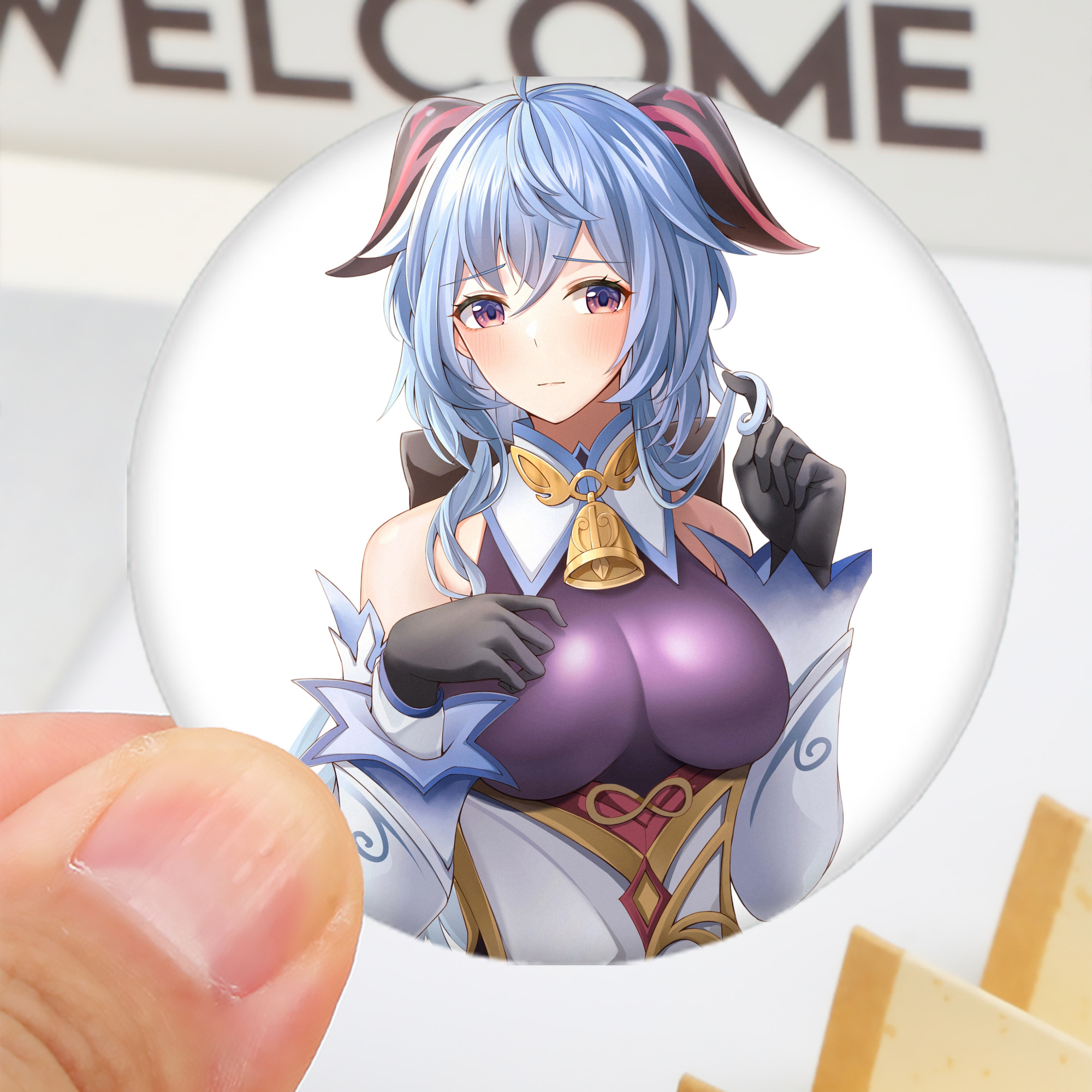 げんし神 甘雨 かんう genshin Ganyu 6cm 缶バッジ 複数セット