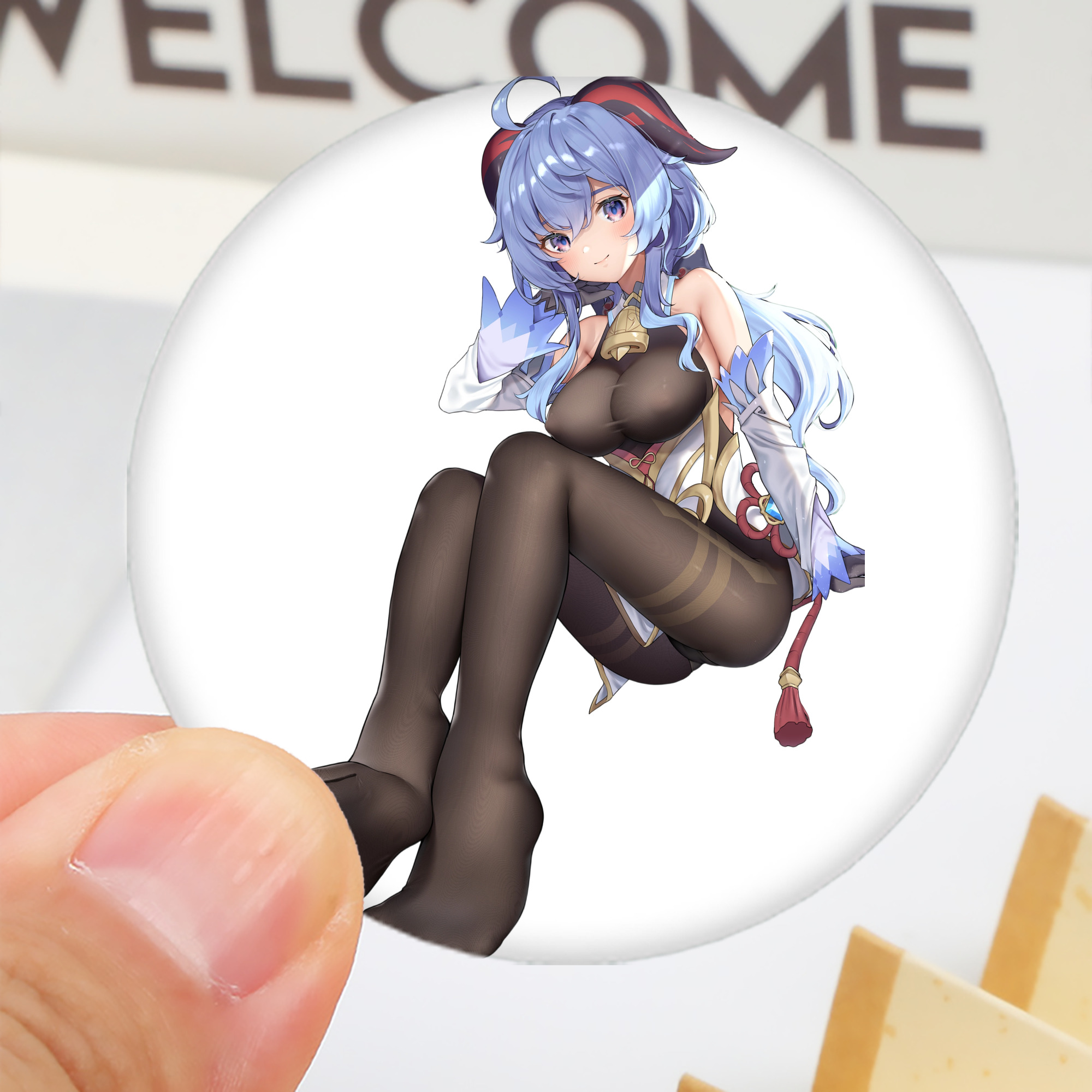 げんし神 甘雨 かんう genshin Ganyu 6cm 缶バッジ 複数セット