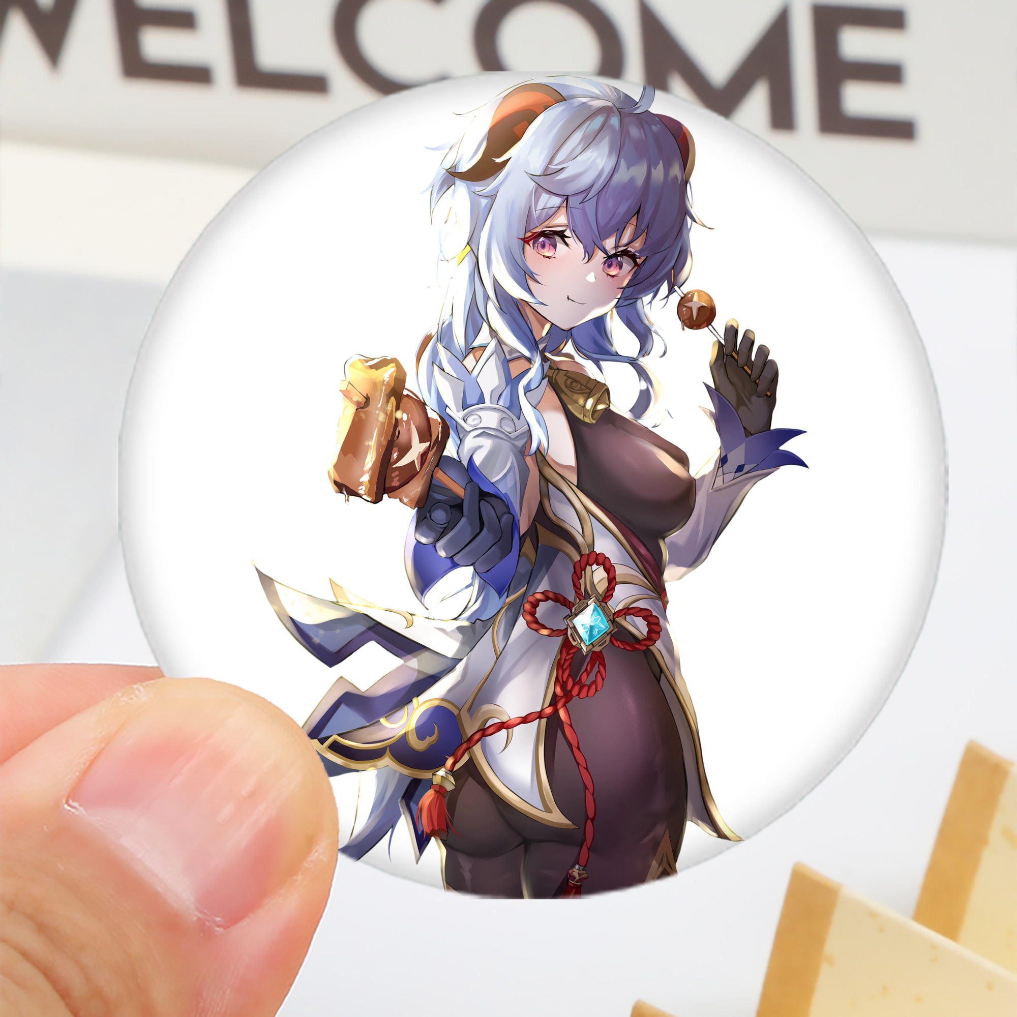 げんし神 甘雨 かんう genshin Ganyu 6cm 缶バッジ 複数セット