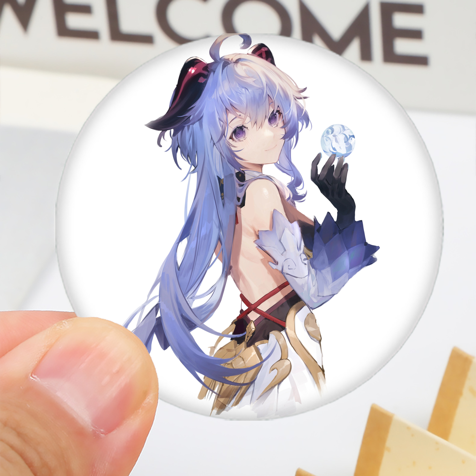 げんし神 甘雨 かんう genshin Ganyu 6cm 缶バッジ 複数セット