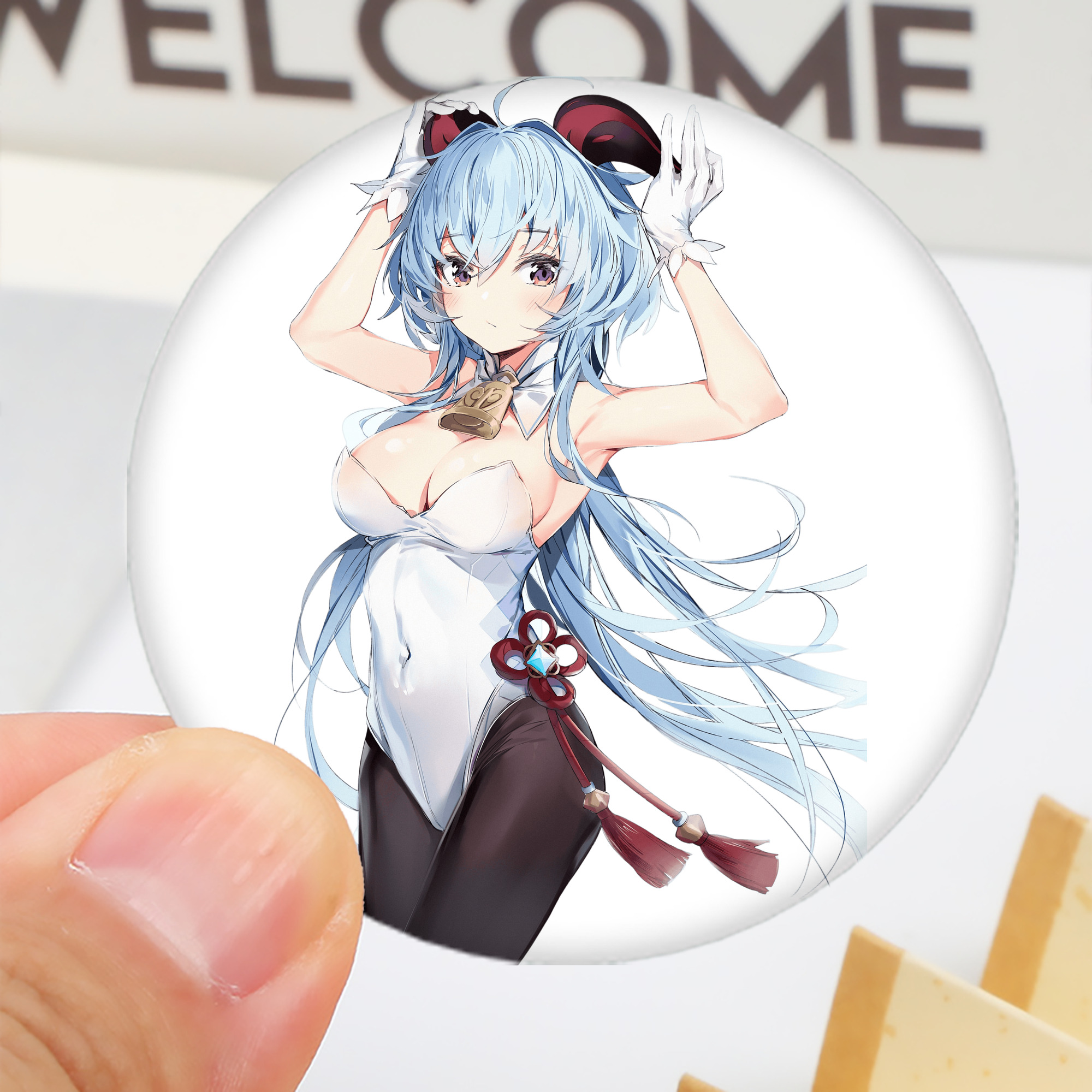 げんし神 甘雨 かんう genshin Ganyu 6cm 缶バッジ 複数セット