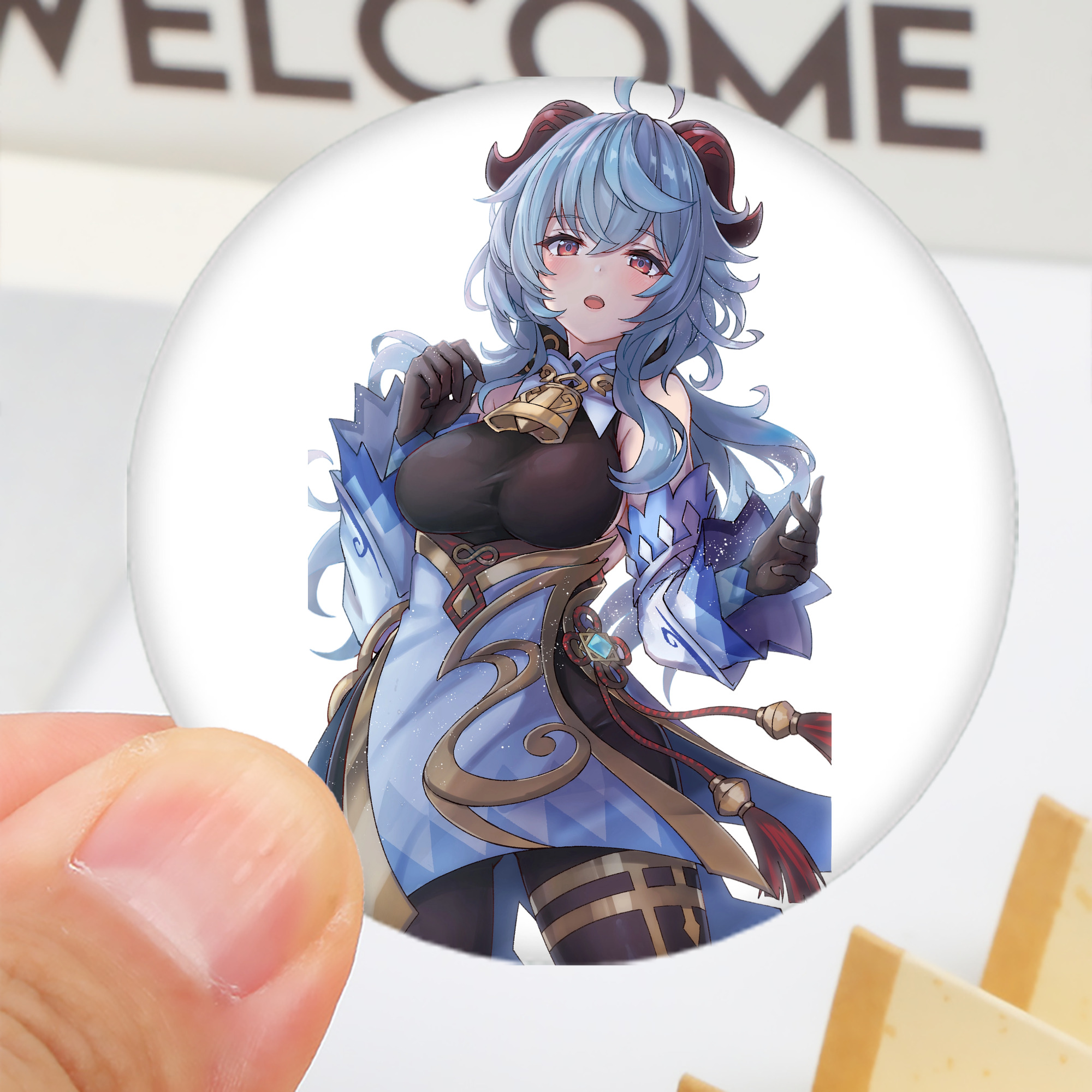 げんし神 甘雨 かんう genshin Ganyu 6cm 缶バッジ 複数セット