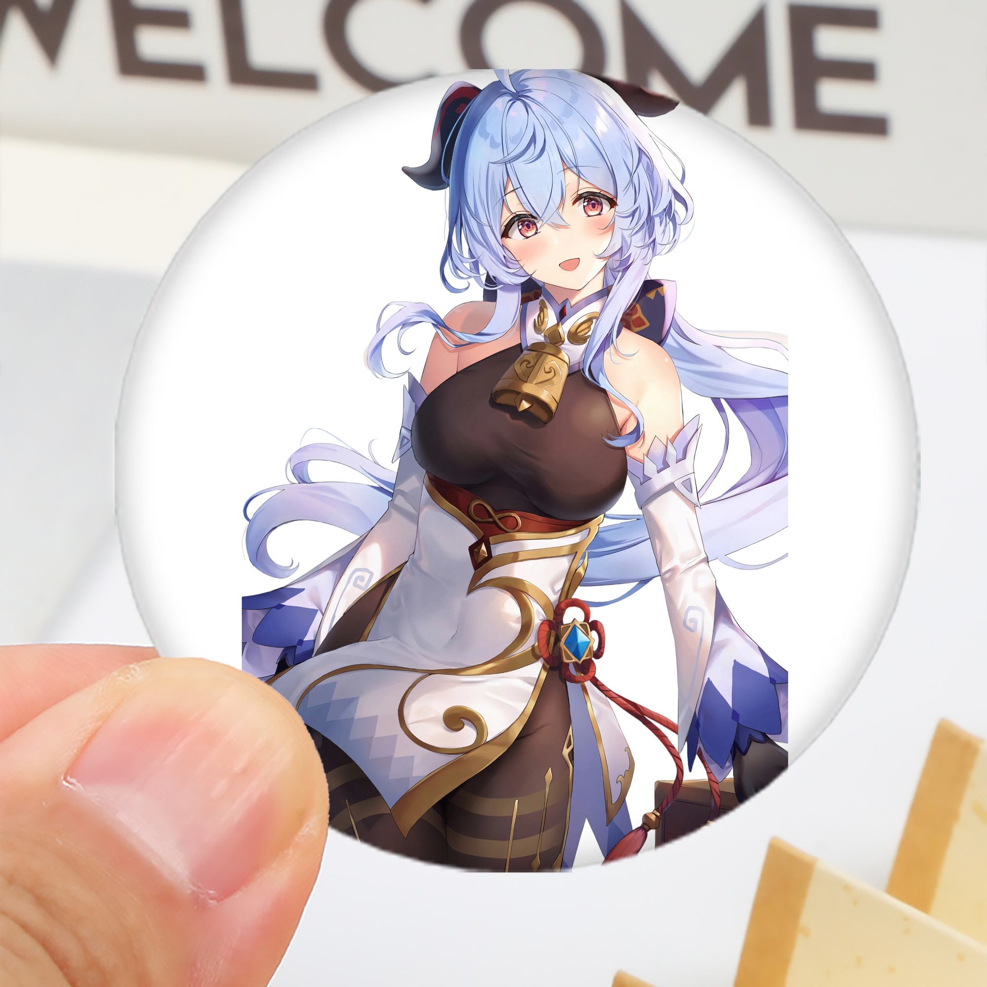 げんし神 甘雨 かんう genshin Ganyu 6cm 缶バッジ 複数セット