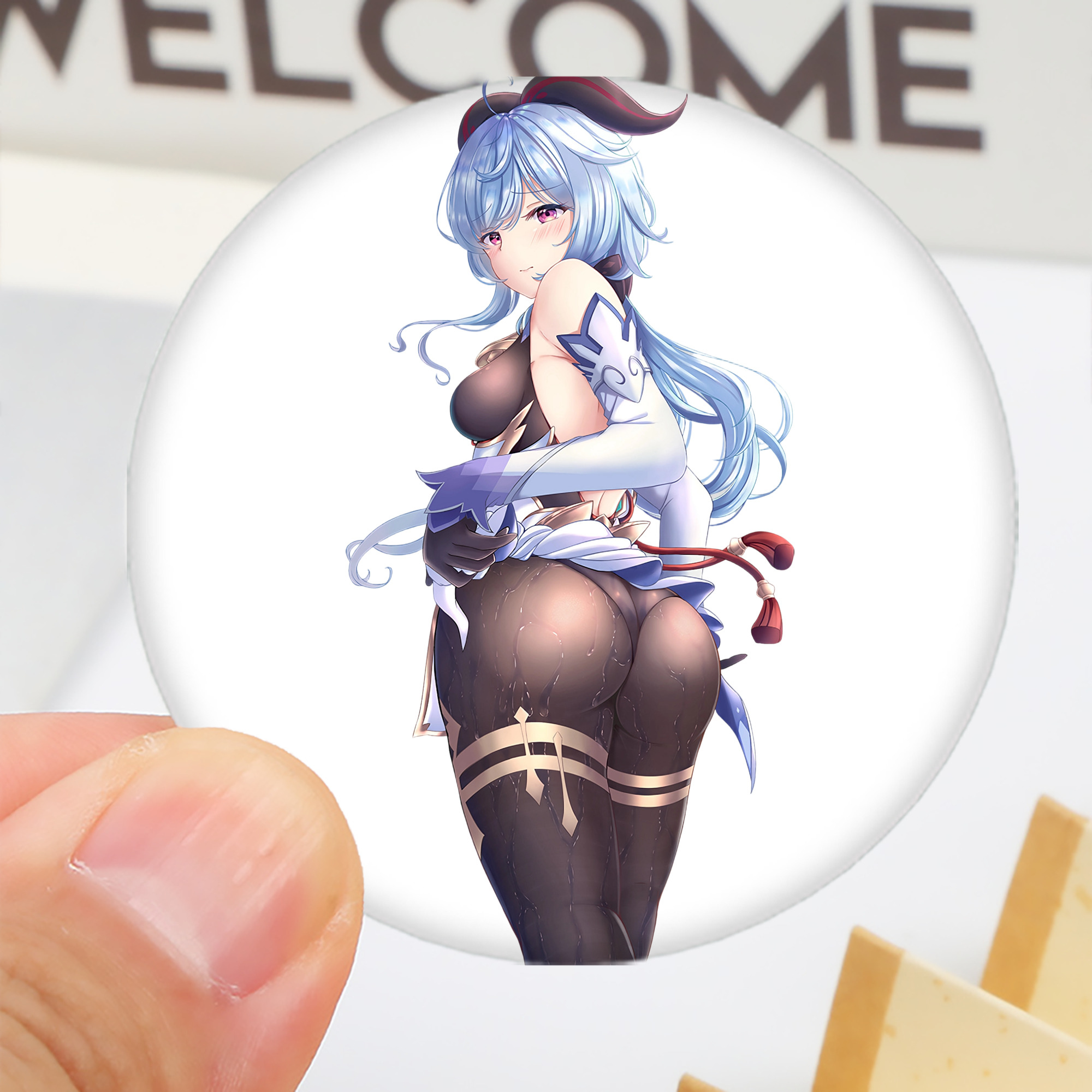 げんし神 甘雨 かんう genshin Ganyu 6cm 缶バッジ 複数セット