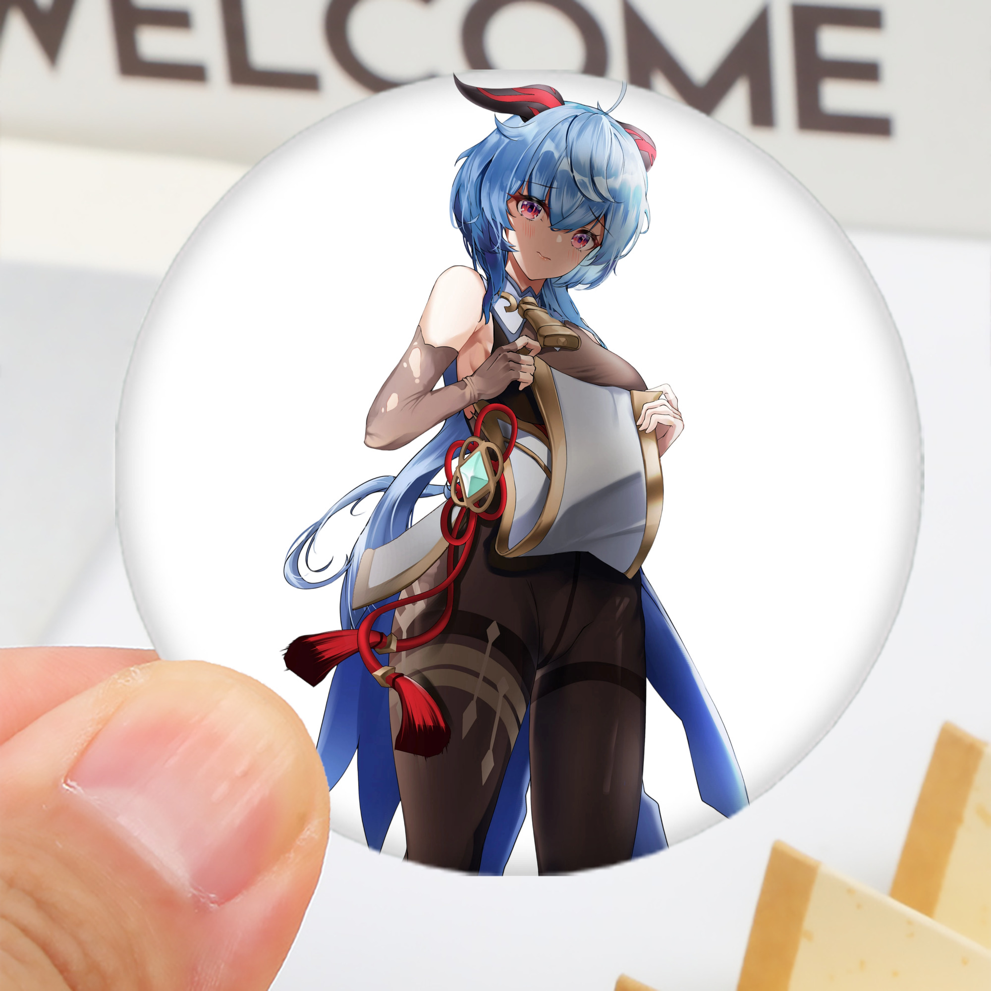 げんし神 甘雨 かんう genshin Ganyu 6cm 缶バッジ 複数セット