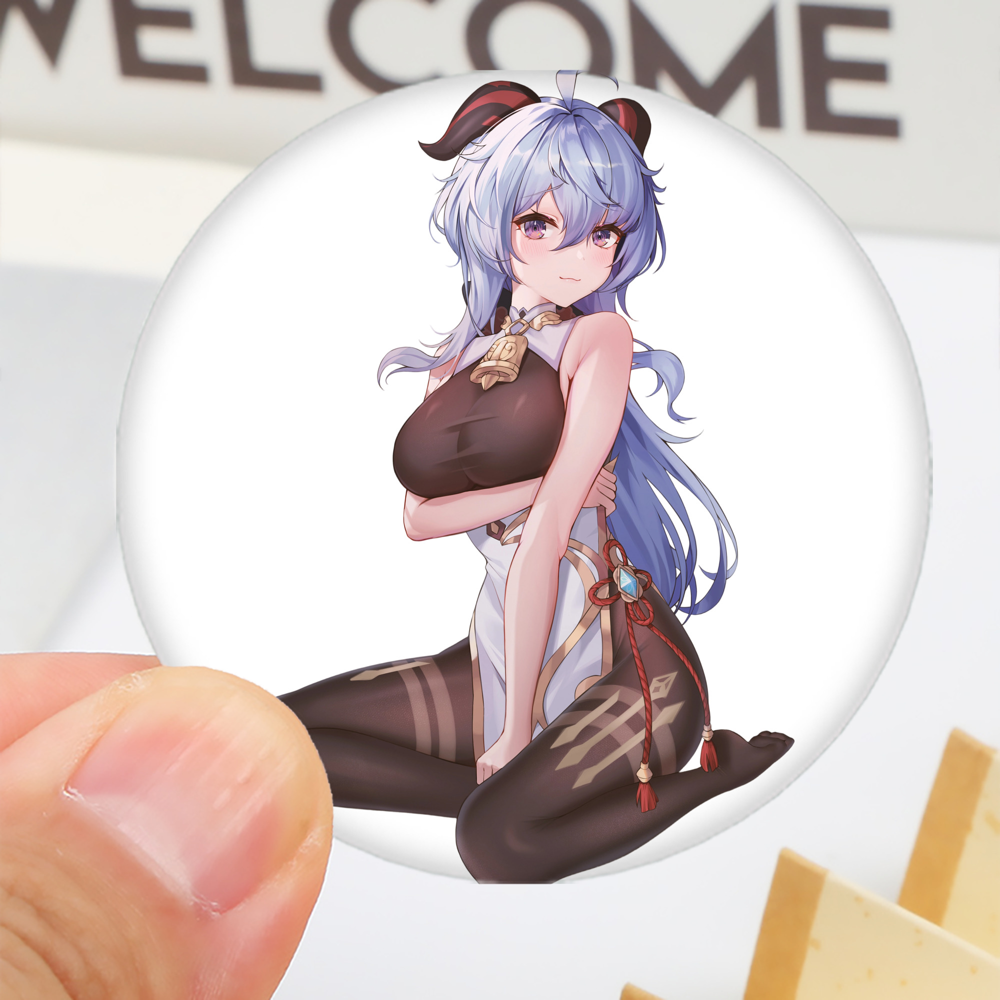 げんし神 甘雨 かんう genshin Ganyu 6cm 缶バッジ 複数セット