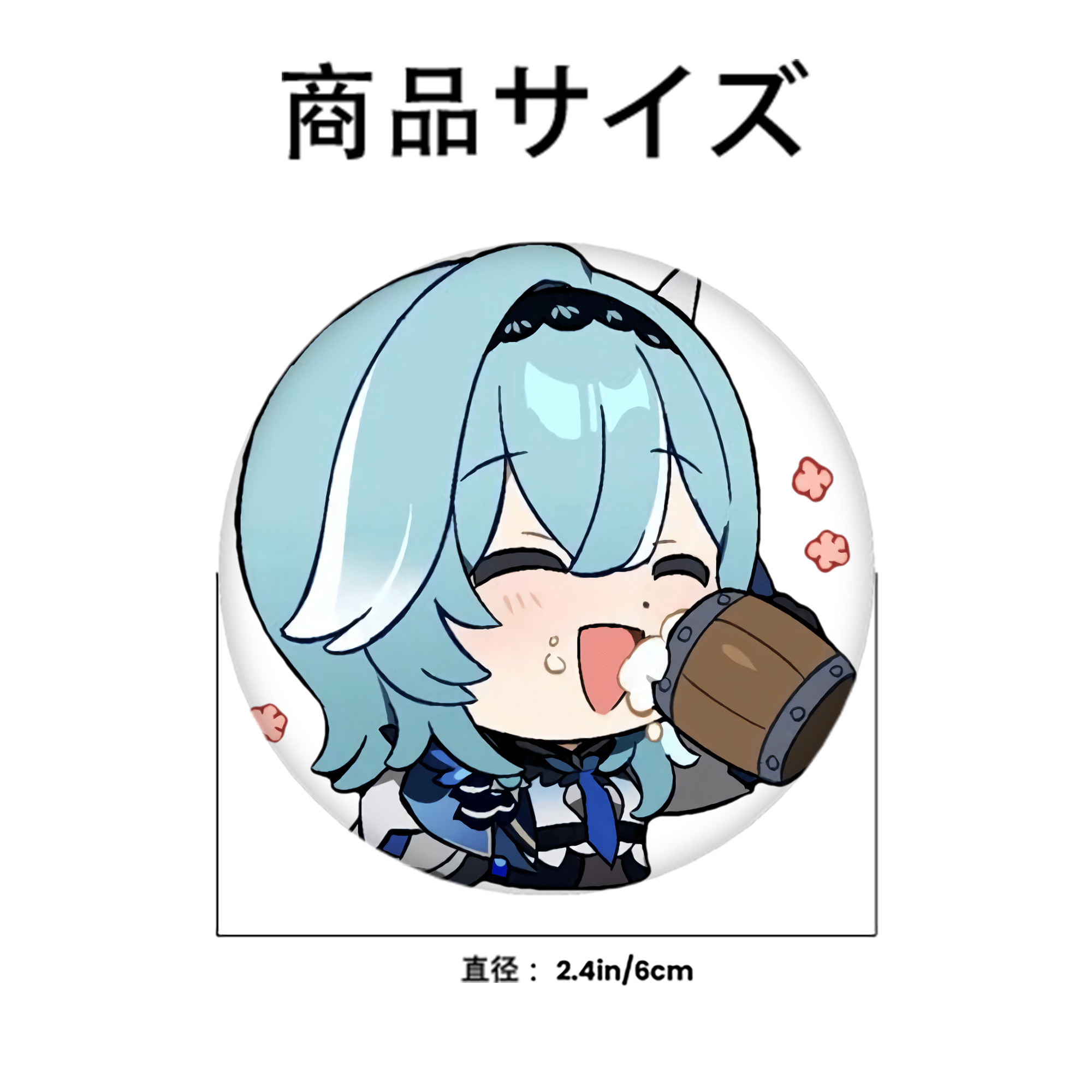 げんし神 优菈 ゆうら genshin Yūra 6cm 缶バッジ 複数セット