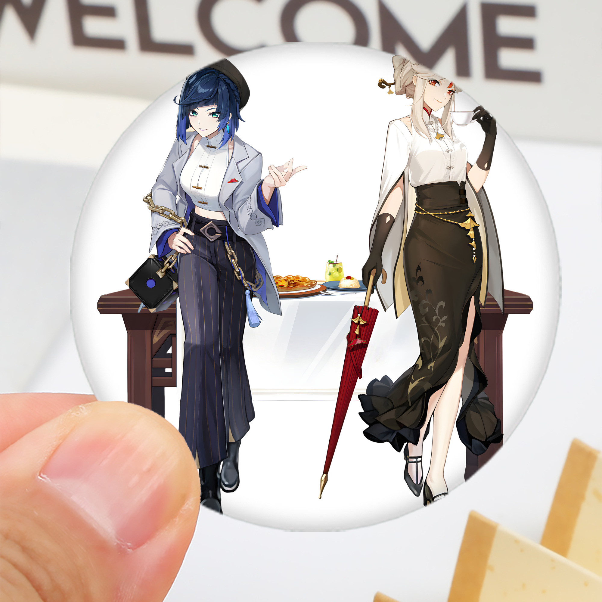 げんし神 夜兰 やらん genshin Yaran 6cm 缶バッジ 複数セット