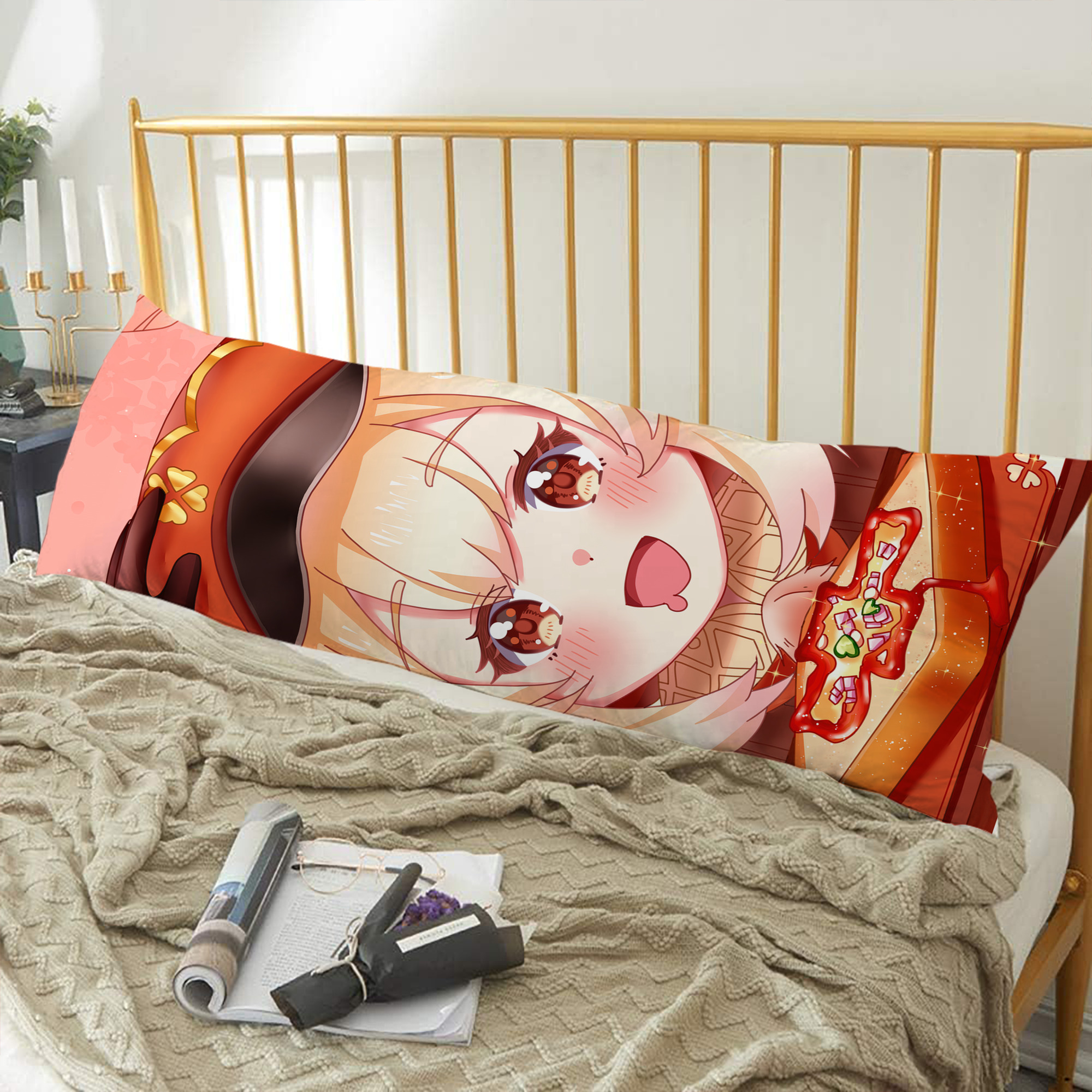 げんし神 genshin ロング抱き枕カバー 両面プリントタイプ（サイズ選択可）