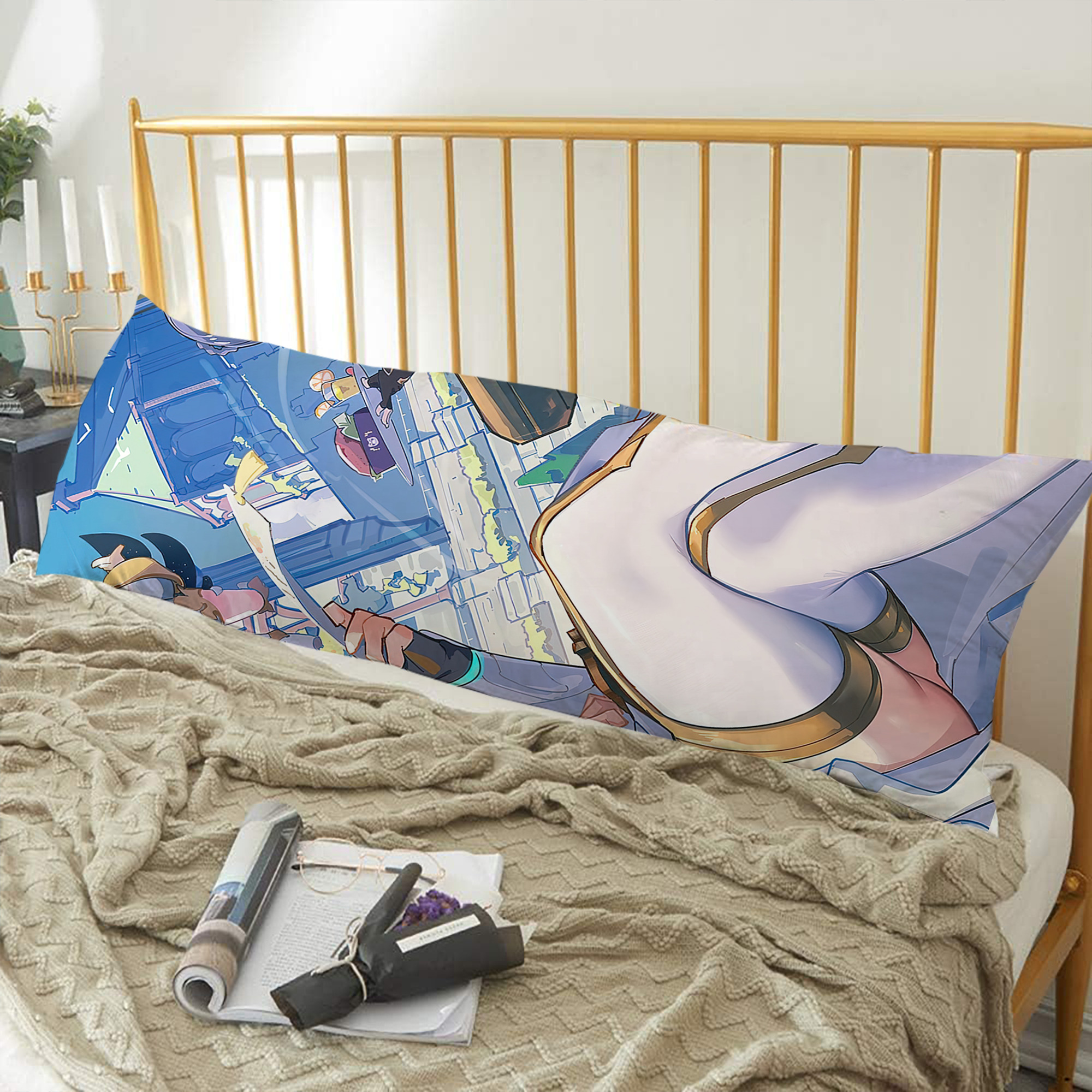 げんし神 genshin ロング抱き枕カバー 両面プリントタイプ（サイズ選択可）