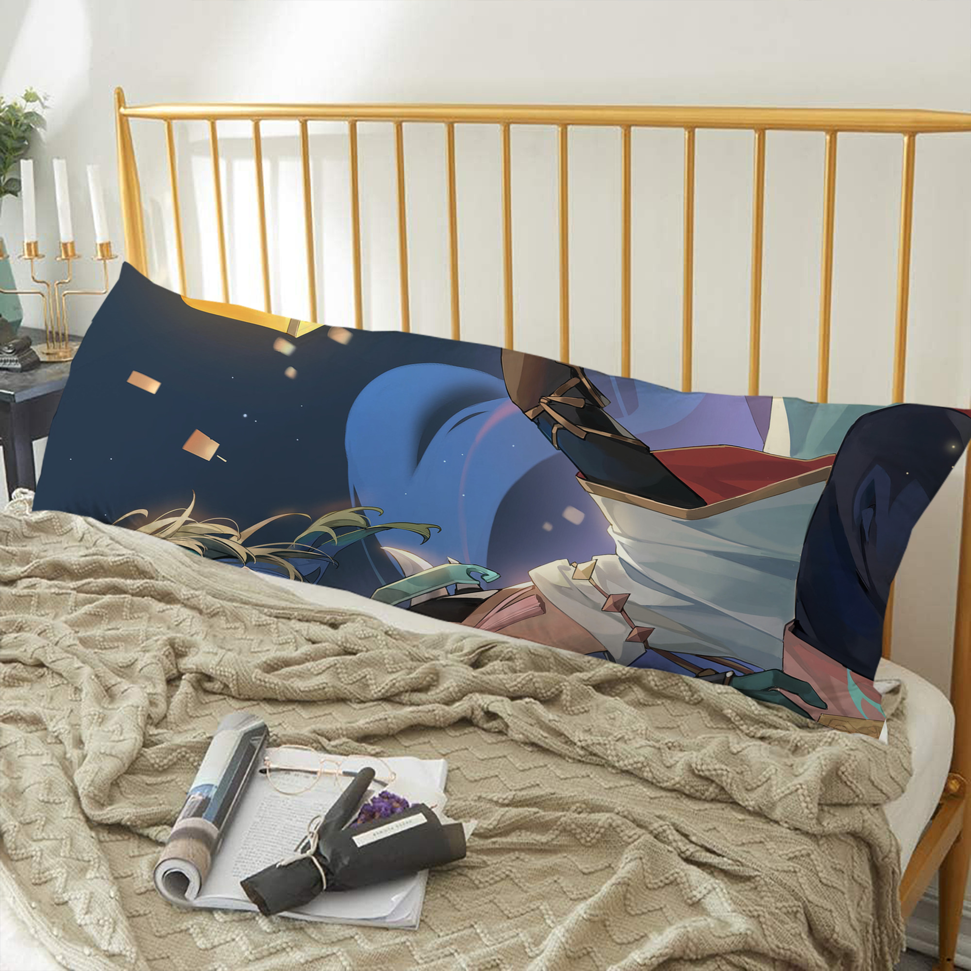 げんし神 genshin ロング抱き枕カバー 両面プリントタイプ（サイズ選択可）