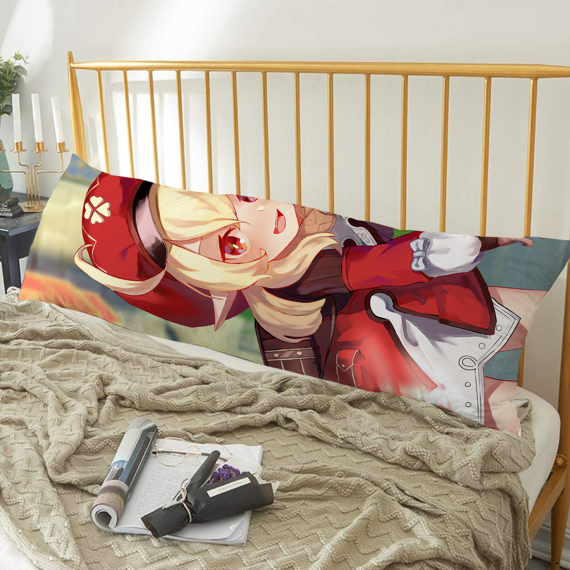 げんし神 genshin ロング抱き枕カバー 両面プリントタイプ（サイズ選択可）