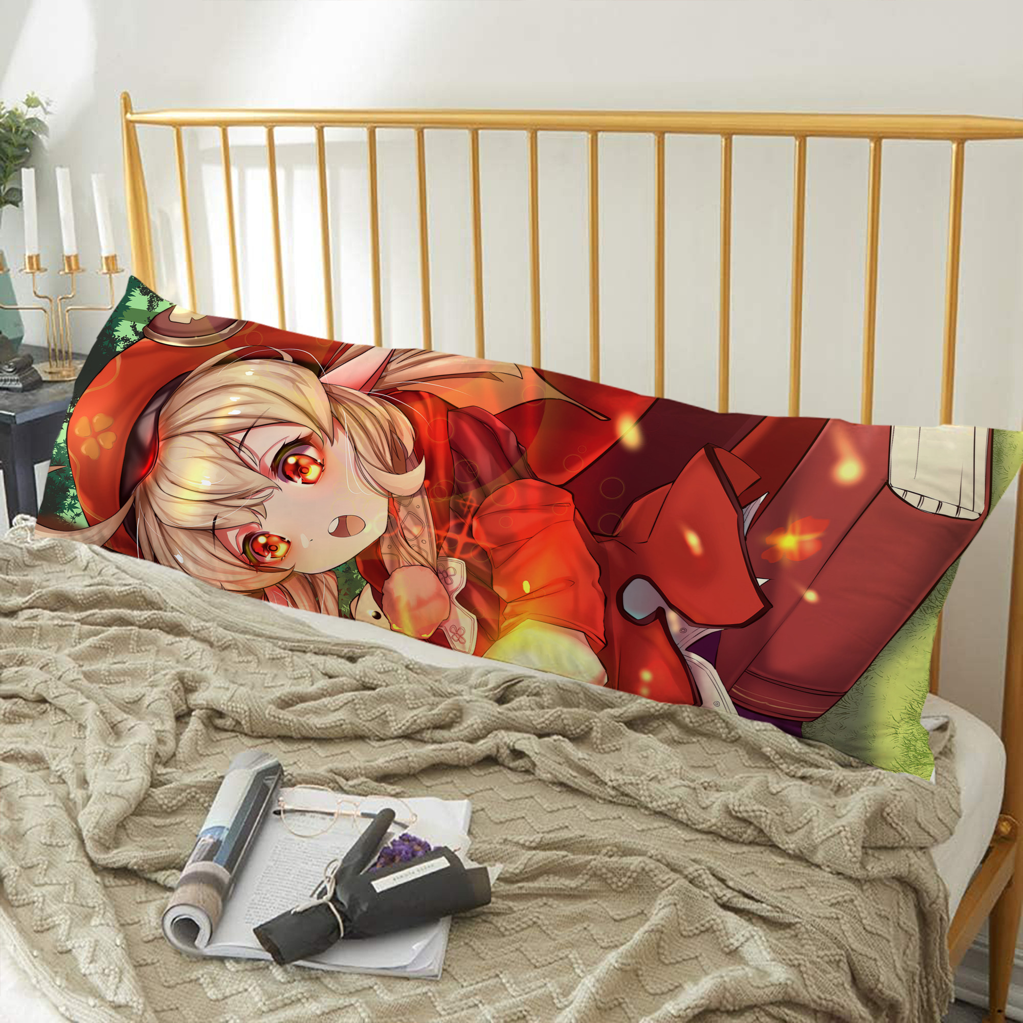 げんし神 genshin ロング抱き枕カバー 両面プリントタイプ（サイズ選択可）