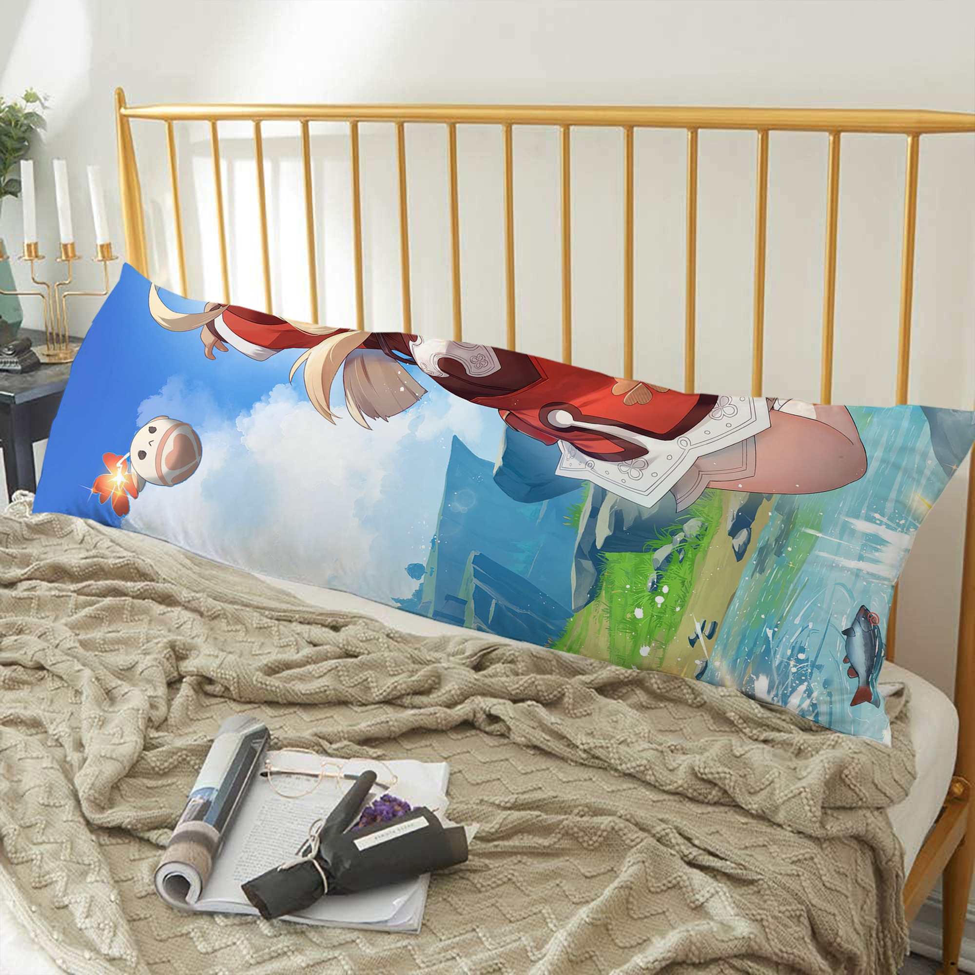 げんし神 genshin ロング抱き枕カバー 両面プリントタイプ（サイズ選択可）