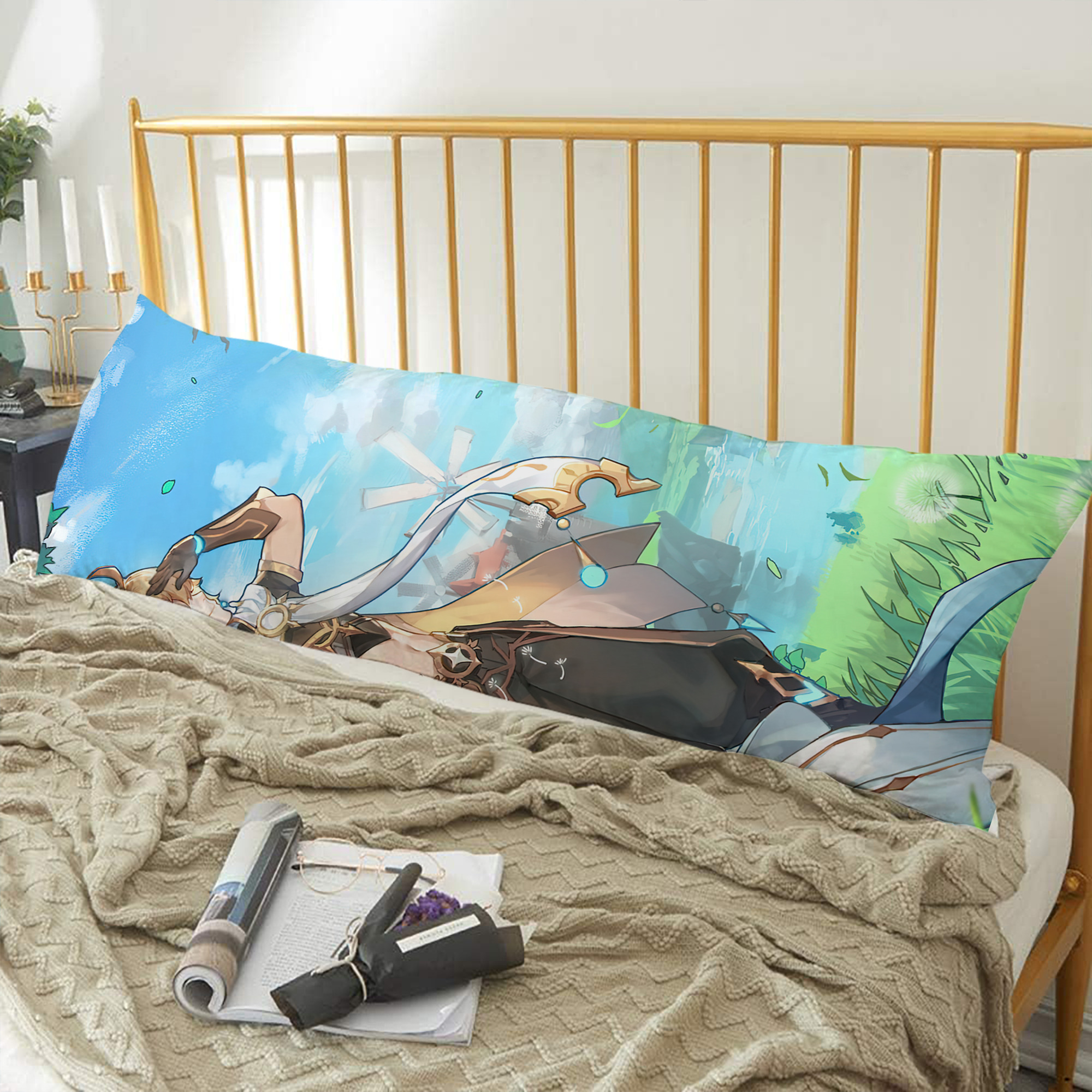 げんし神 genshin ロング抱き枕カバー 両面プリントタイプ（サイズ選択可）