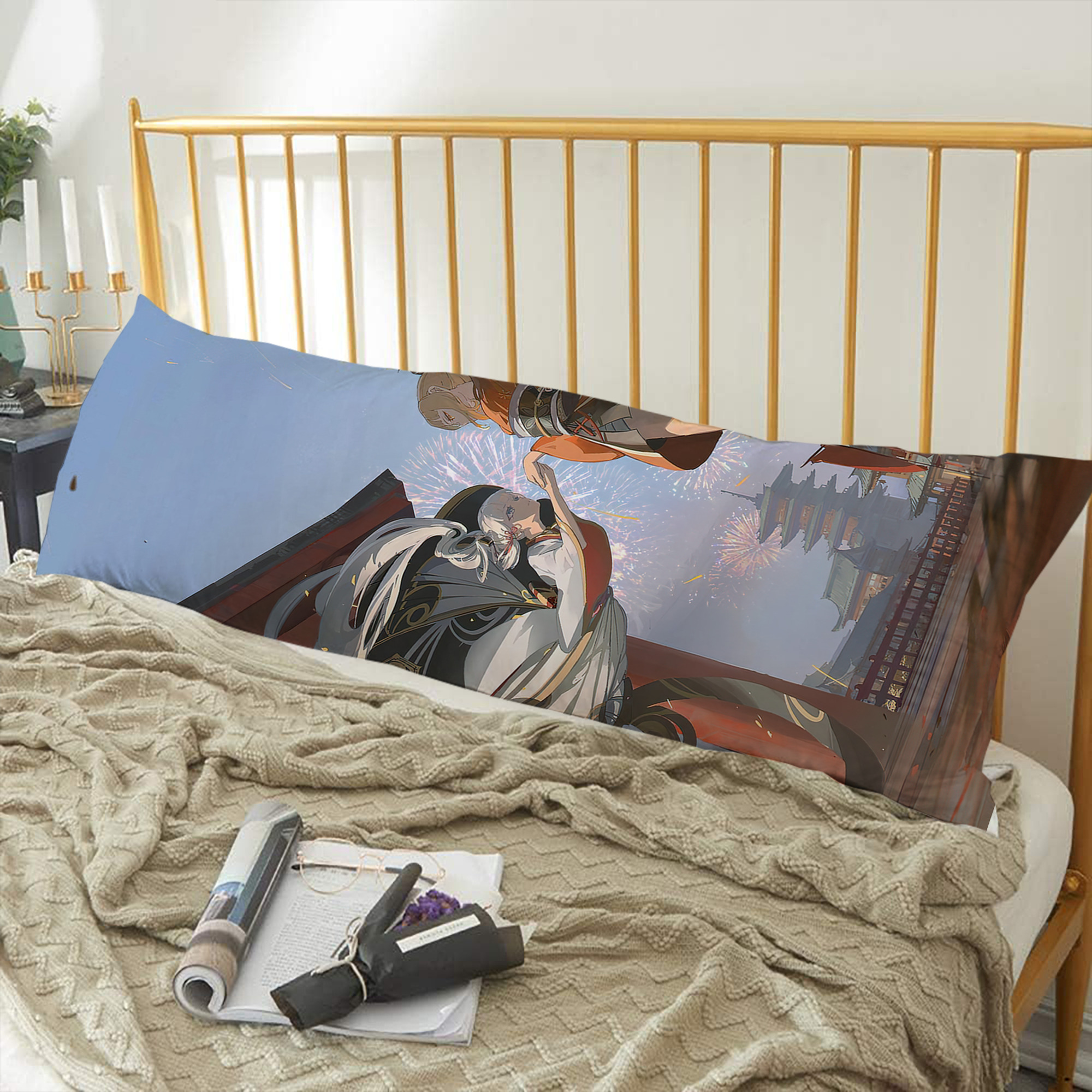 げんし神 genshin ロング抱き枕カバー 両面プリントタイプ（サイズ選択可）