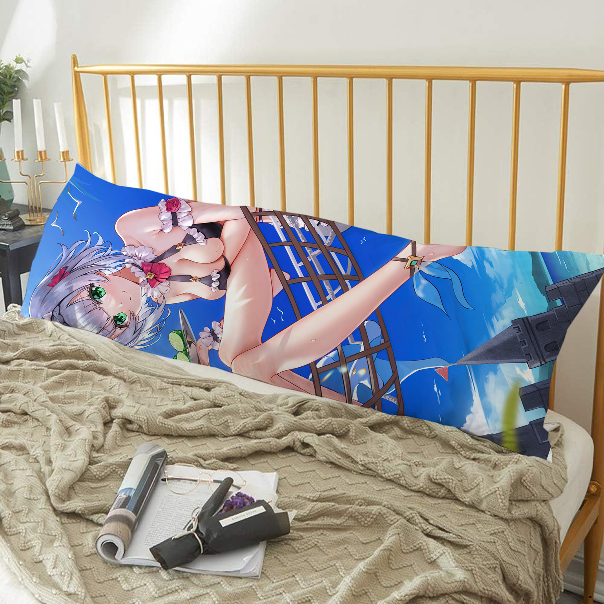 げんし神 genshin ロング抱き枕カバー 両面プリントタイプ（サイズ選択可）