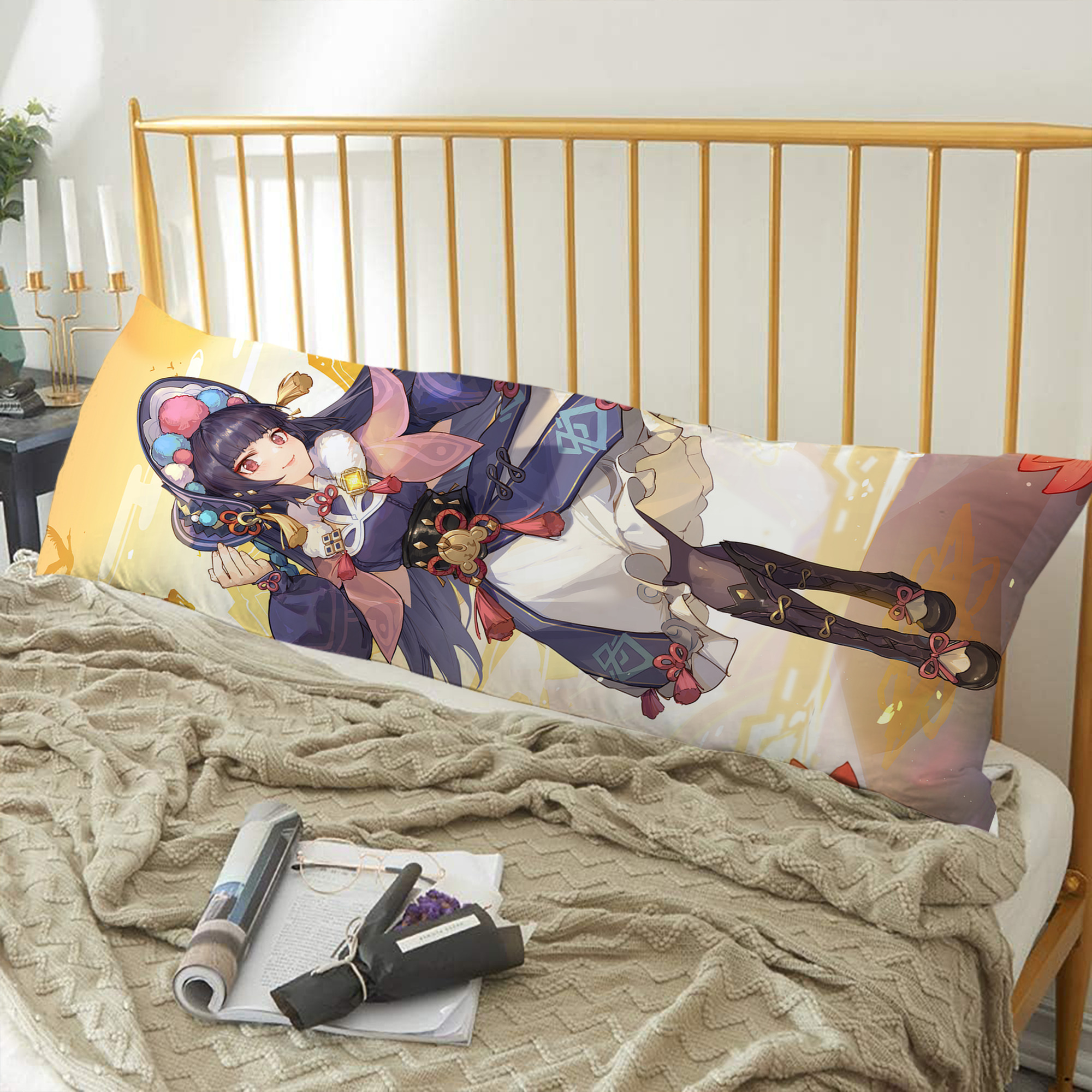 げんし神 genshin ロング抱き枕カバー 両面プリントタイプ（サイズ選択可）