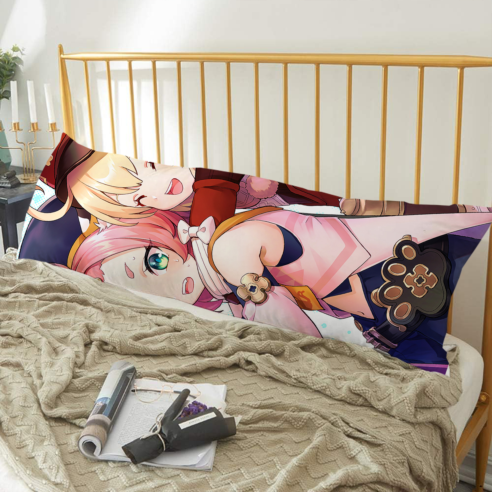 げんし神 genshin ロング抱き枕カバー 両面プリントタイプ（サイズ選択可）