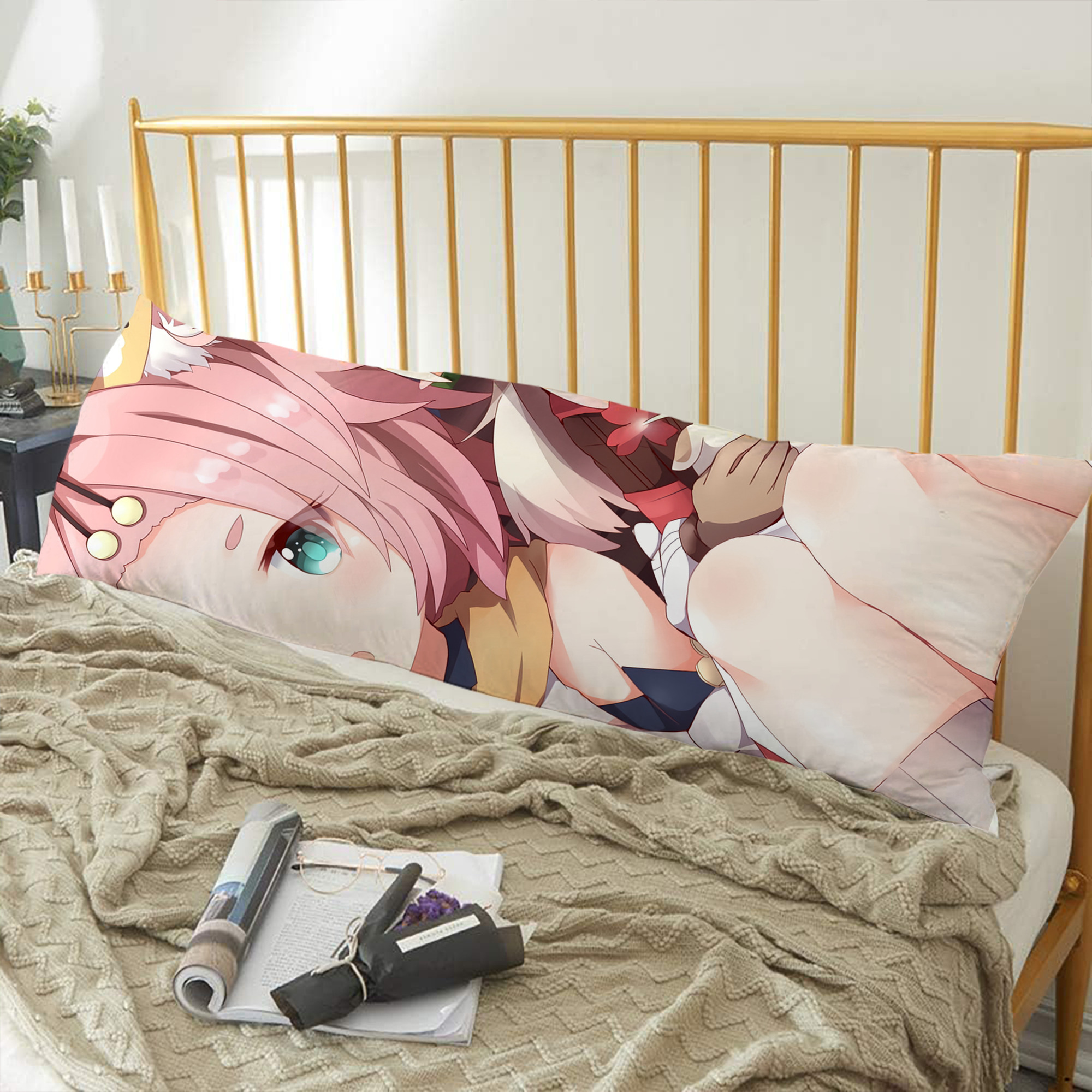 げんし神 genshin ロング抱き枕カバー 両面プリントタイプ（サイズ選択可）