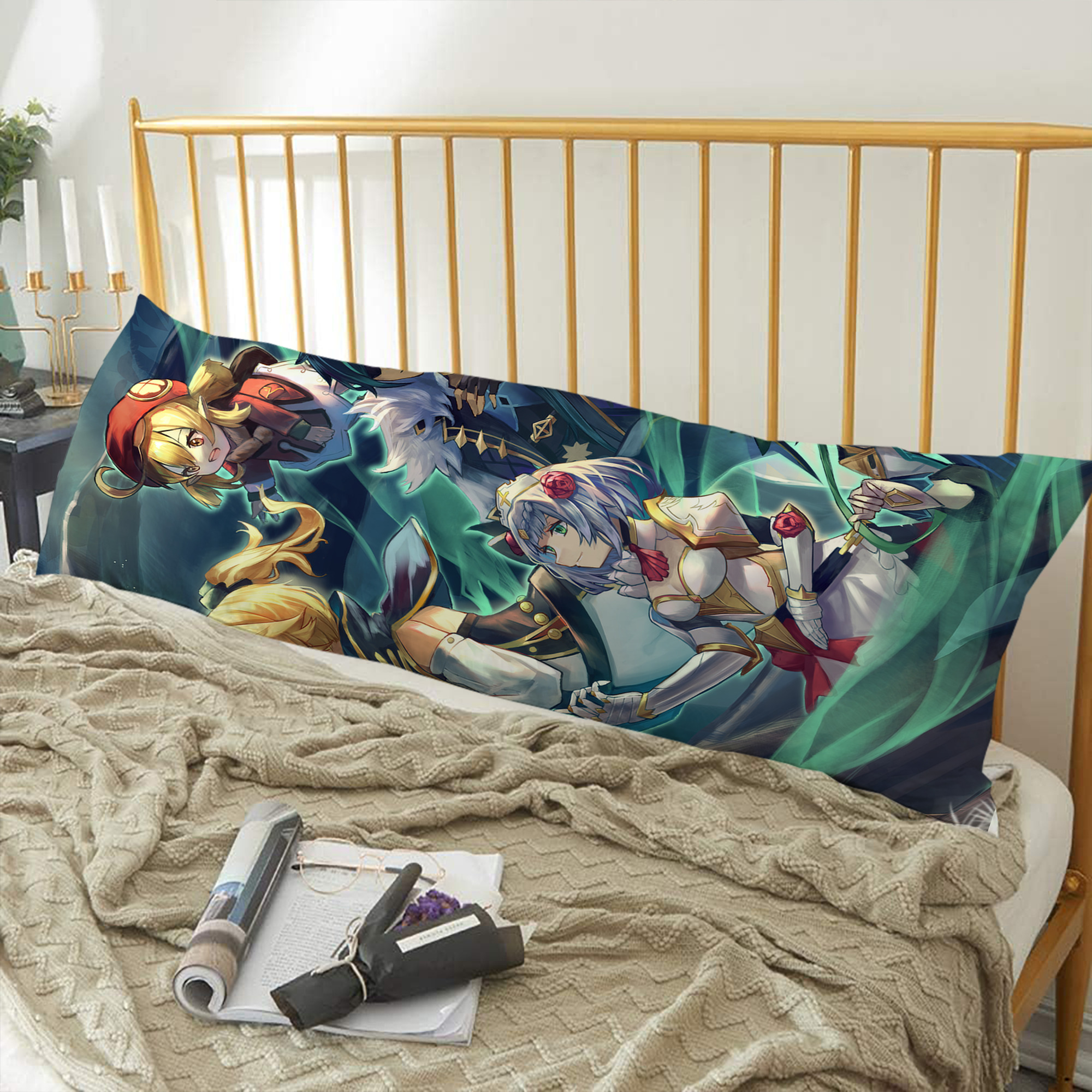 げんし神 genshin ロング抱き枕カバー 両面プリントタイプ（サイズ選択可）