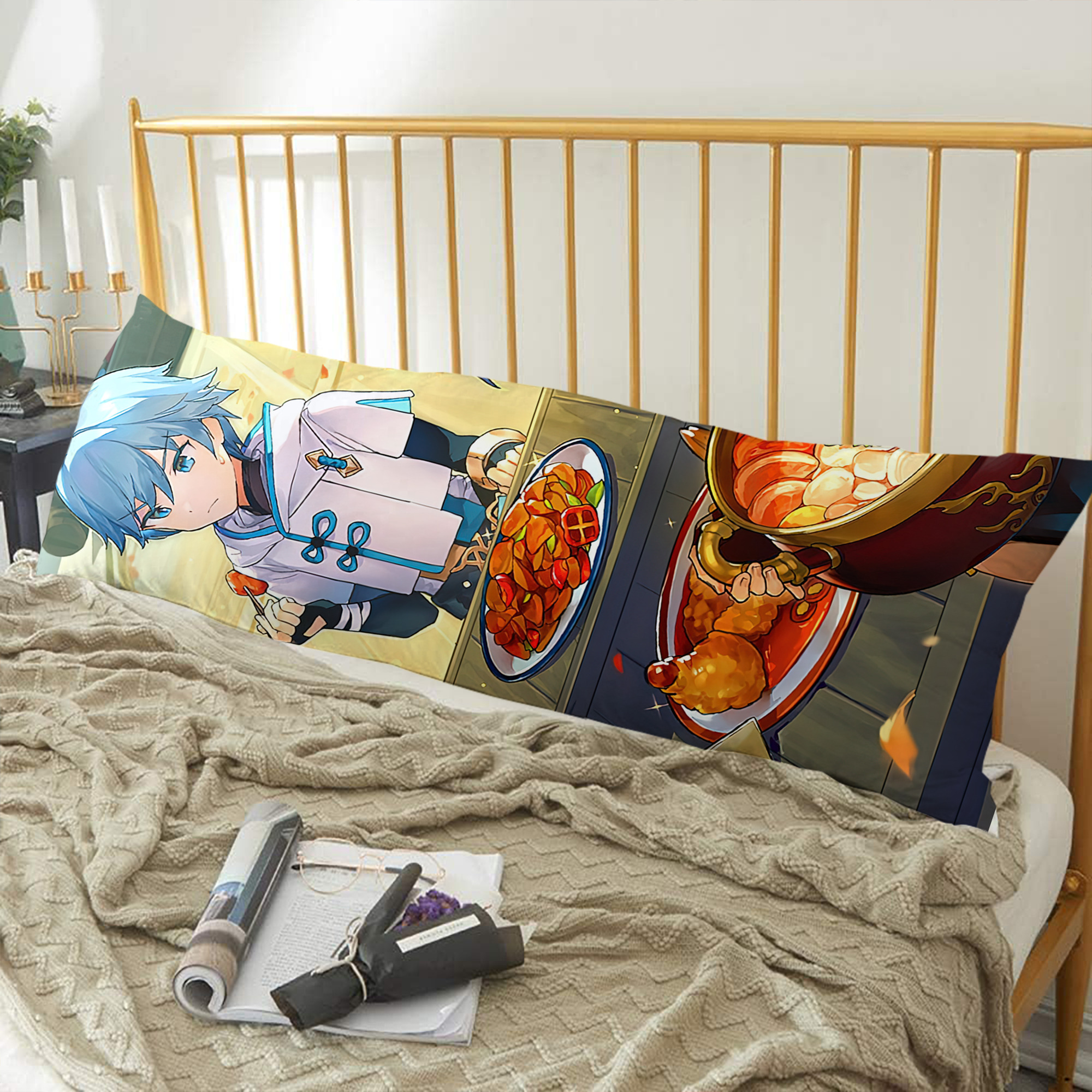 げんし神 genshin ロング抱き枕カバー 両面プリントタイプ（サイズ選択可）