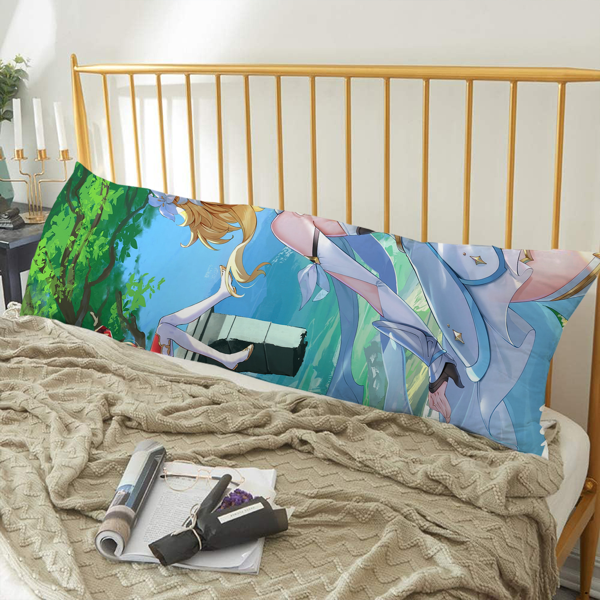 げんし神 genshin ロング抱き枕カバー 両面プリントタイプ（サイズ選択可）