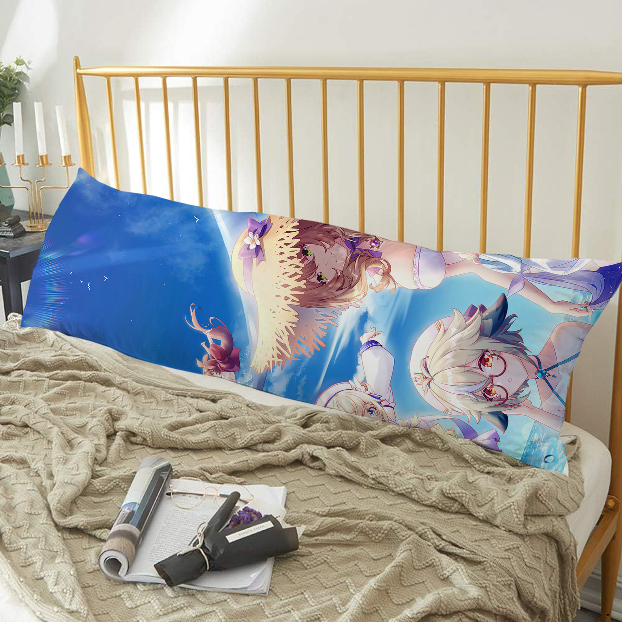 げんし神 genshin ロング抱き枕カバー 両面プリントタイプ（サイズ選択可）