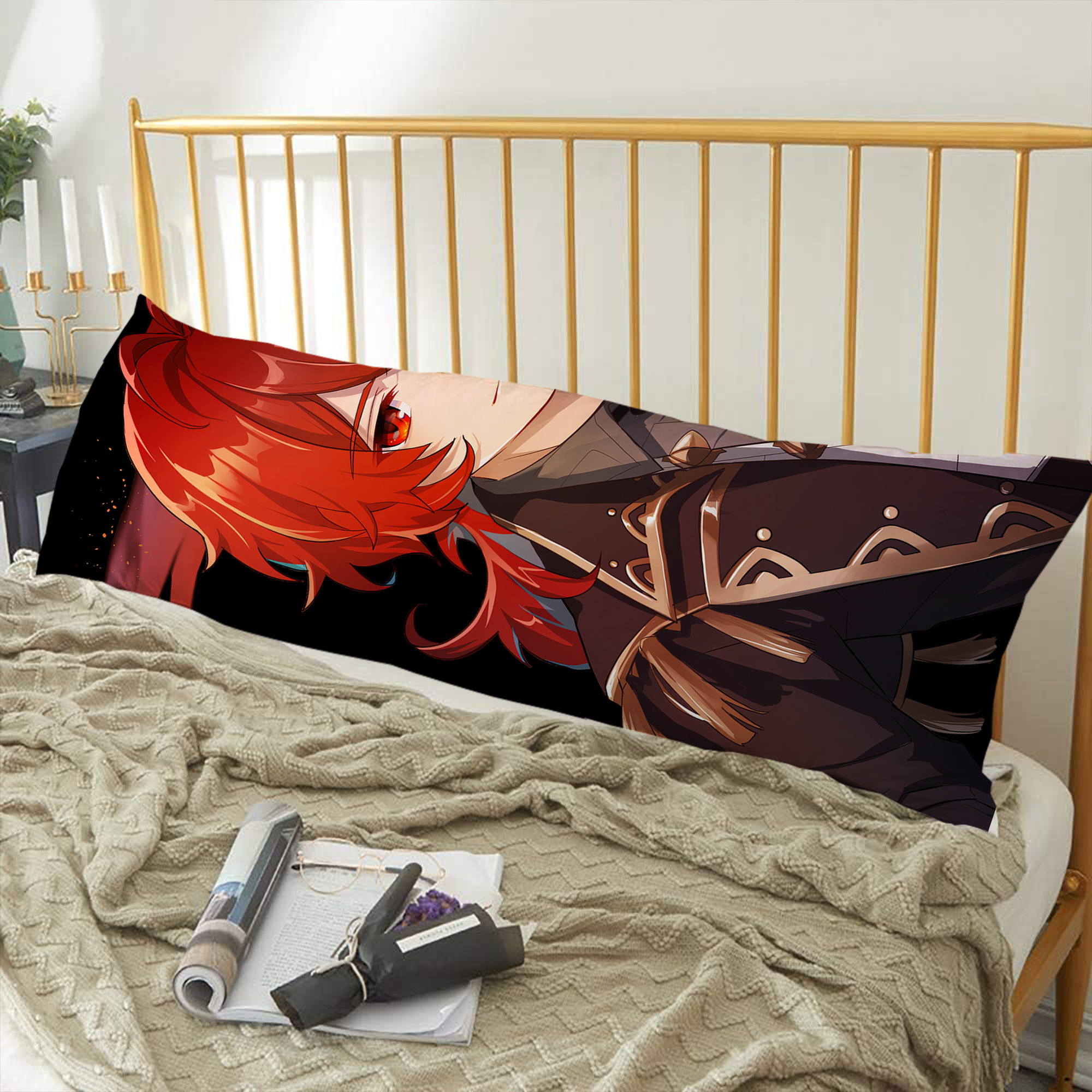 げんし神 genshin ロング抱き枕カバー 両面プリントタイプ（サイズ選択可）