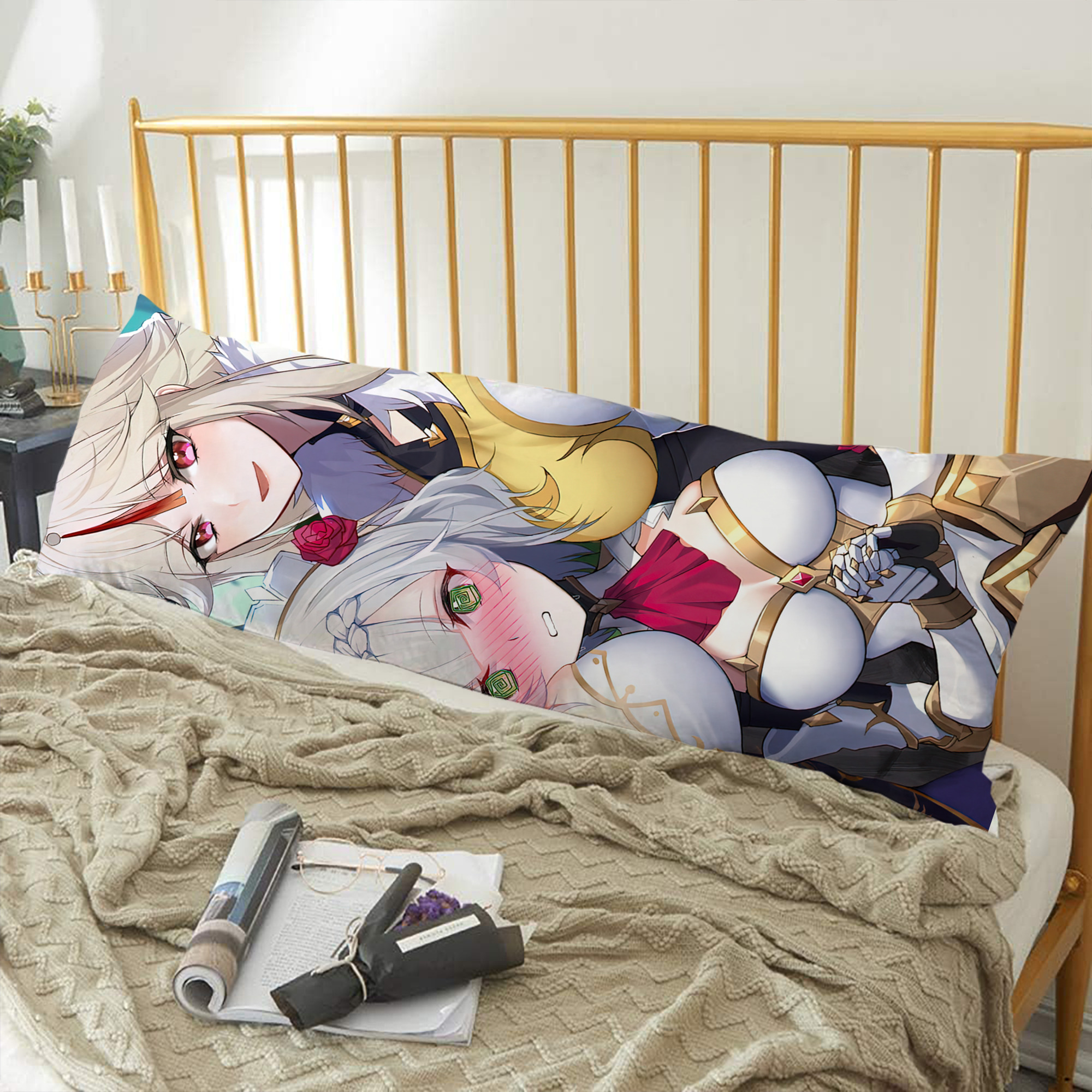 げんし神 genshin ロング抱き枕カバー 両面プリントタイプ（サイズ選択可）