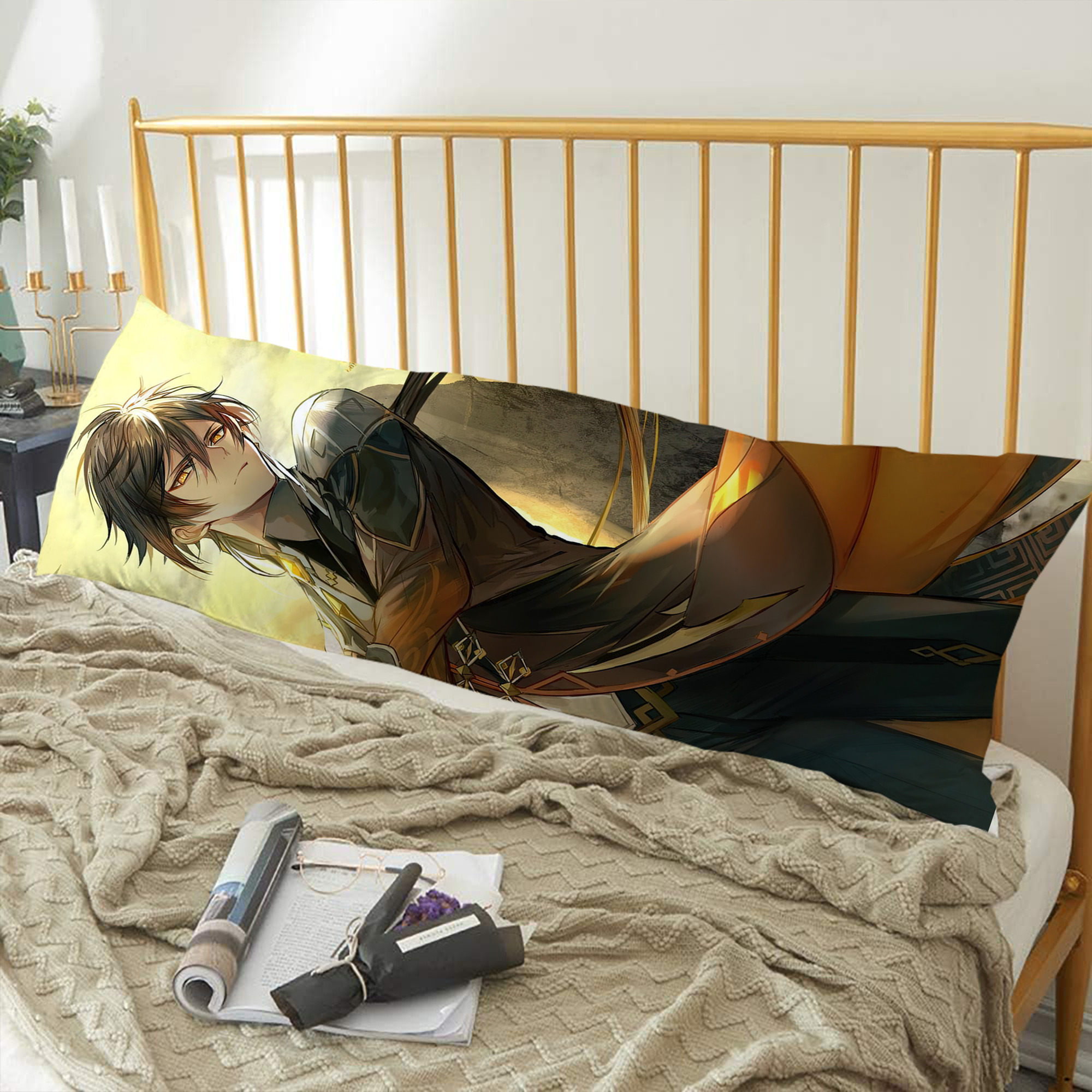 げんし神 genshin ロング抱き枕カバー 両面プリントタイプ（サイズ選択可）