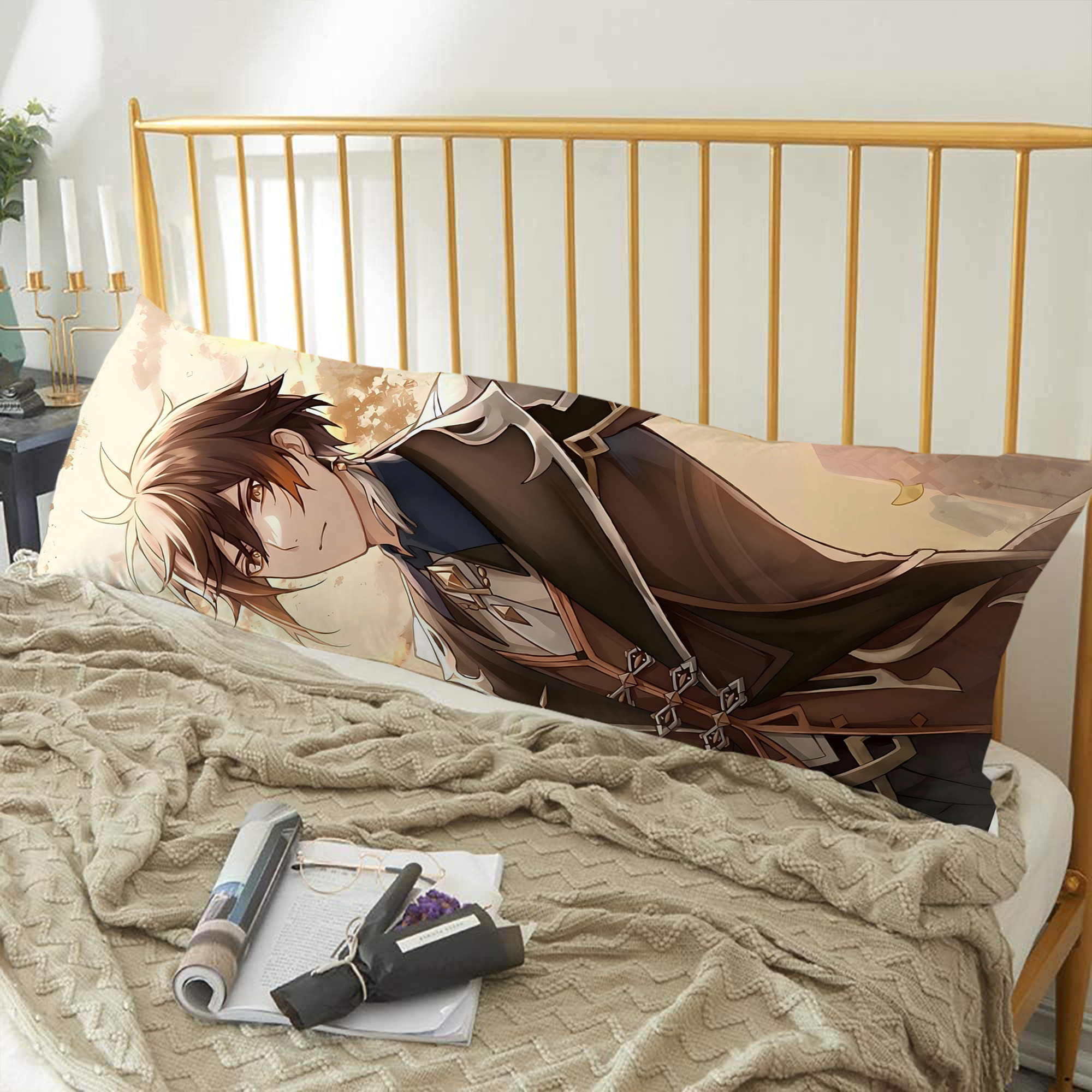 げんし神 genshin ロング抱き枕カバー 両面プリントタイプ（サイズ選択可）