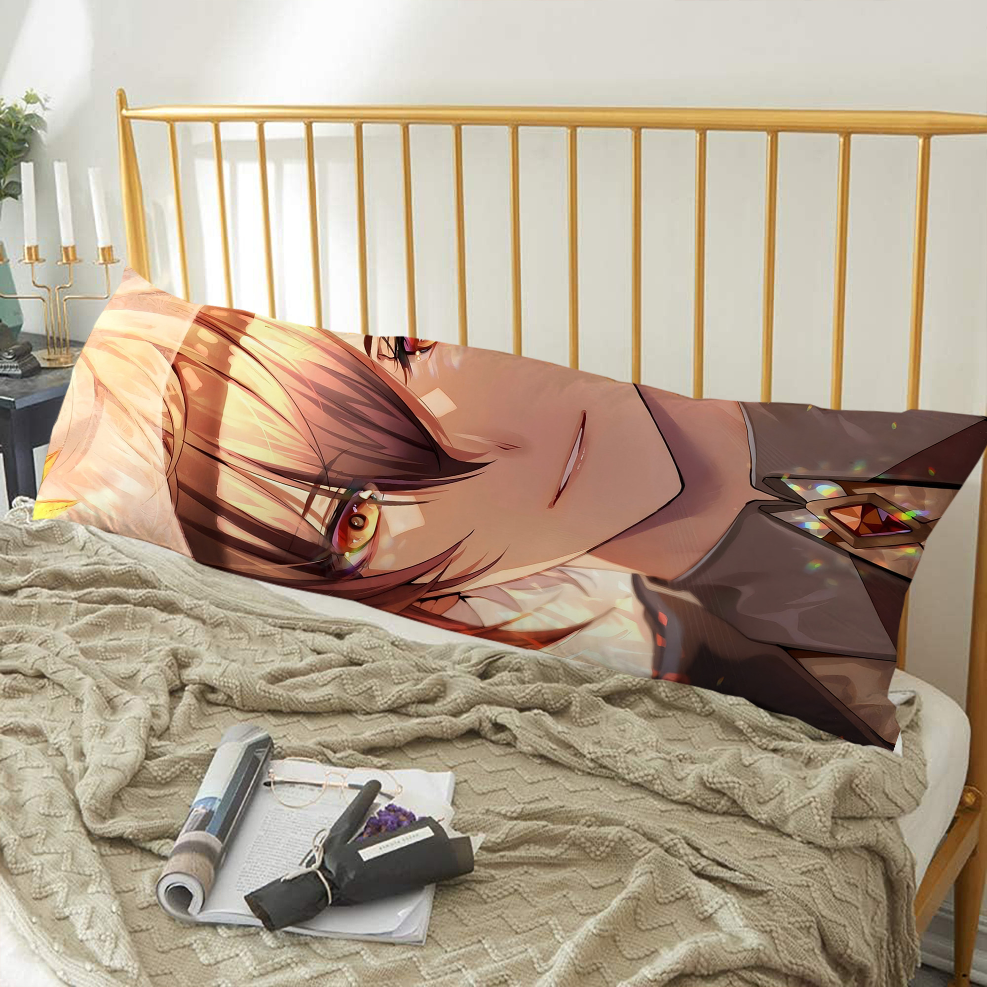 げんし神 genshin ロング抱き枕カバー 両面プリントタイプ（サイズ選択可）