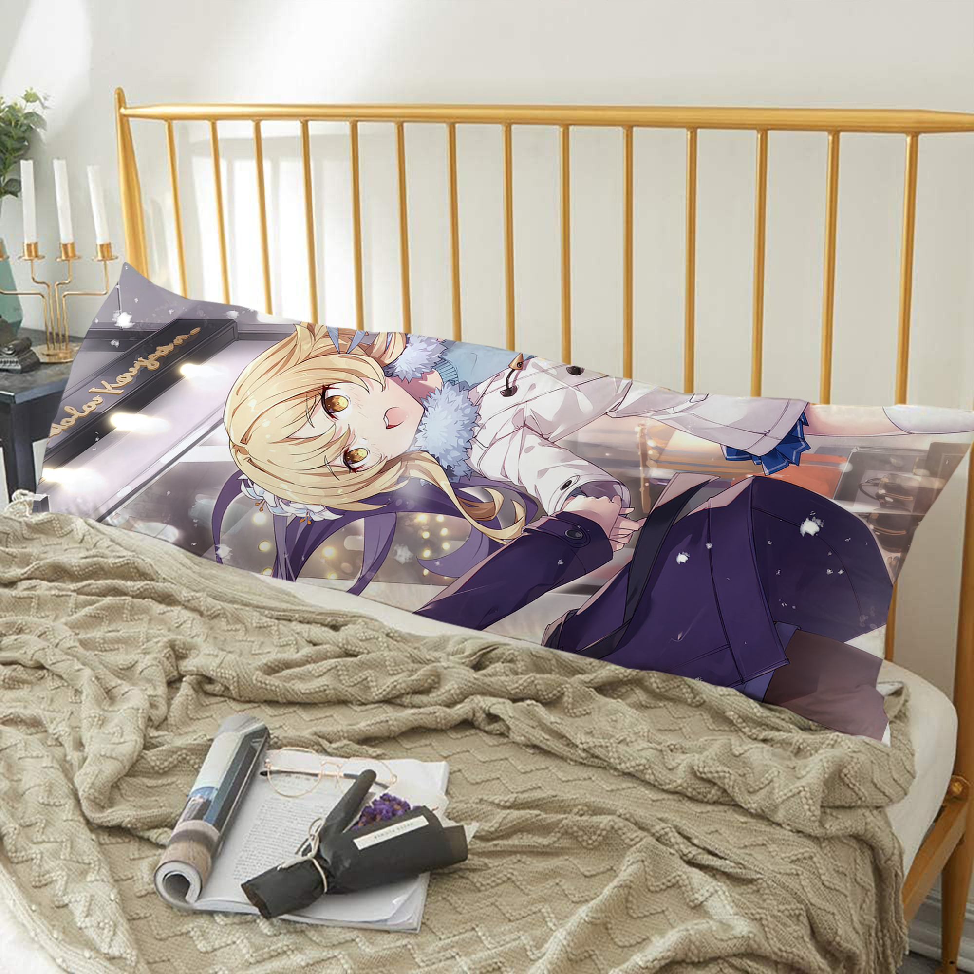 げんし神 genshin ロング抱き枕カバー 両面プリントタイプ（サイズ選択可）