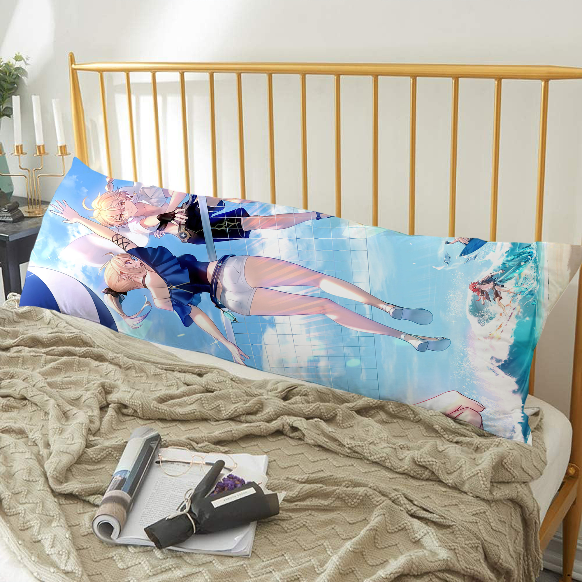 げんし神 genshin ロング抱き枕カバー 両面プリントタイプ（サイズ選択可）