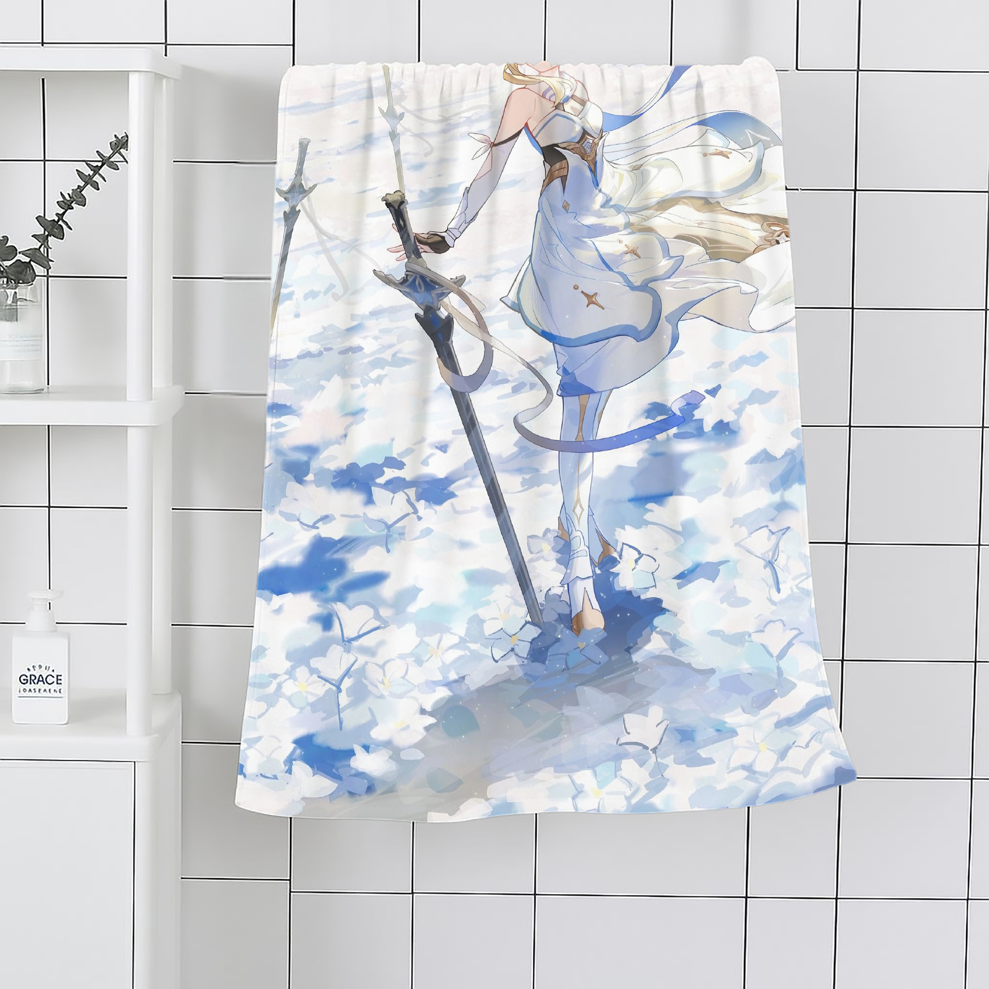 げんし神 genshin 大判バスタオル 70×140cm 吸水速乾 柔らかい肌触り