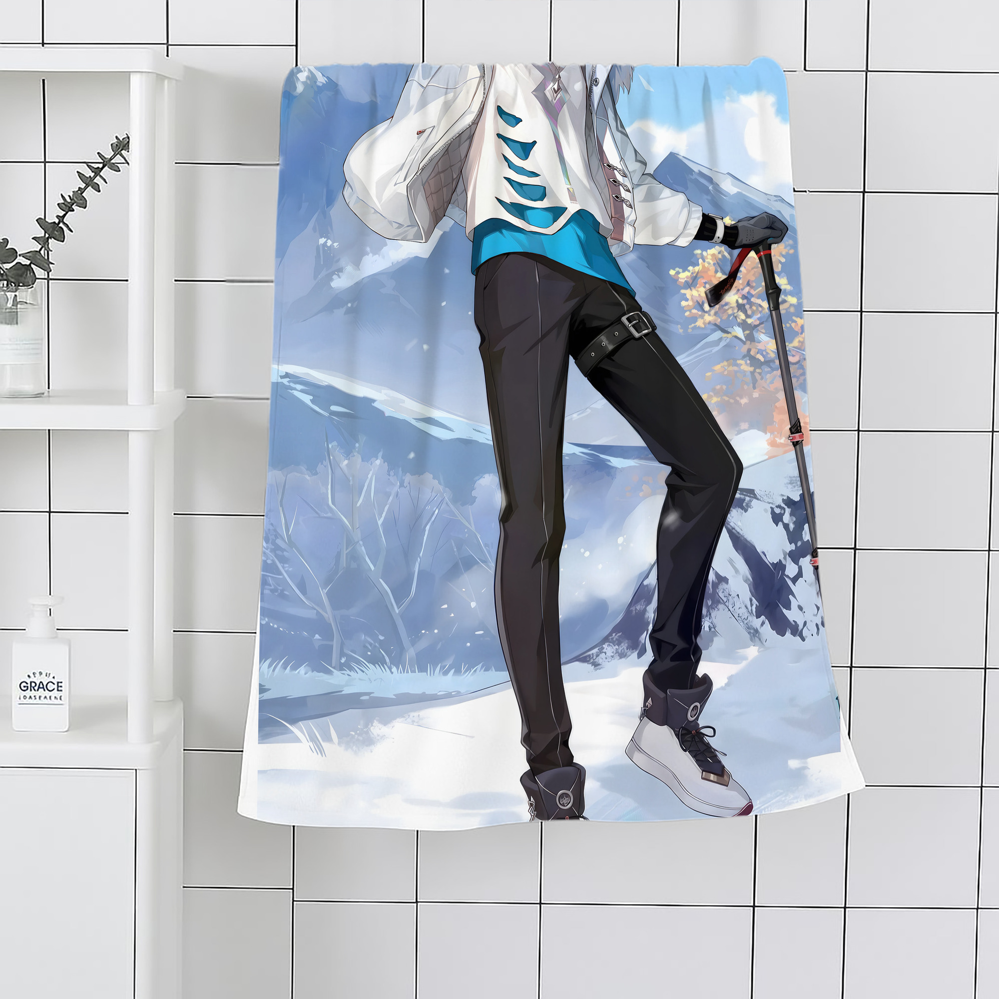 げんし神 genshin 大判バスタオル 70×140cm 吸水速乾 柔らかい肌触り