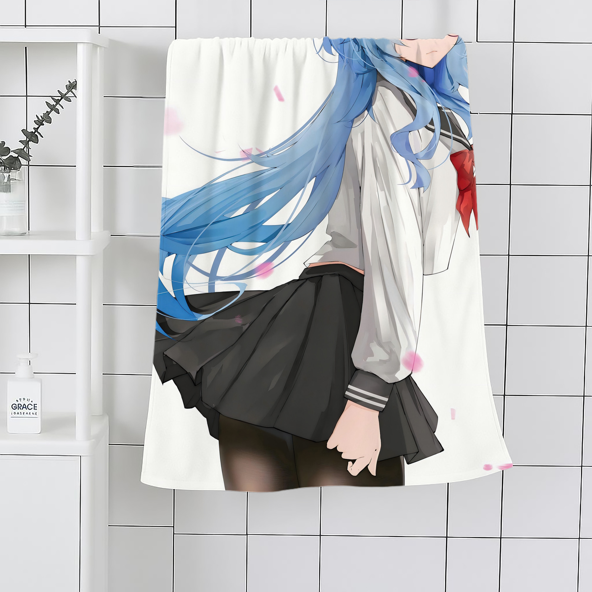 げんし神 genshin 大判バスタオル 70×140cm 吸水速乾 柔らかい肌触り