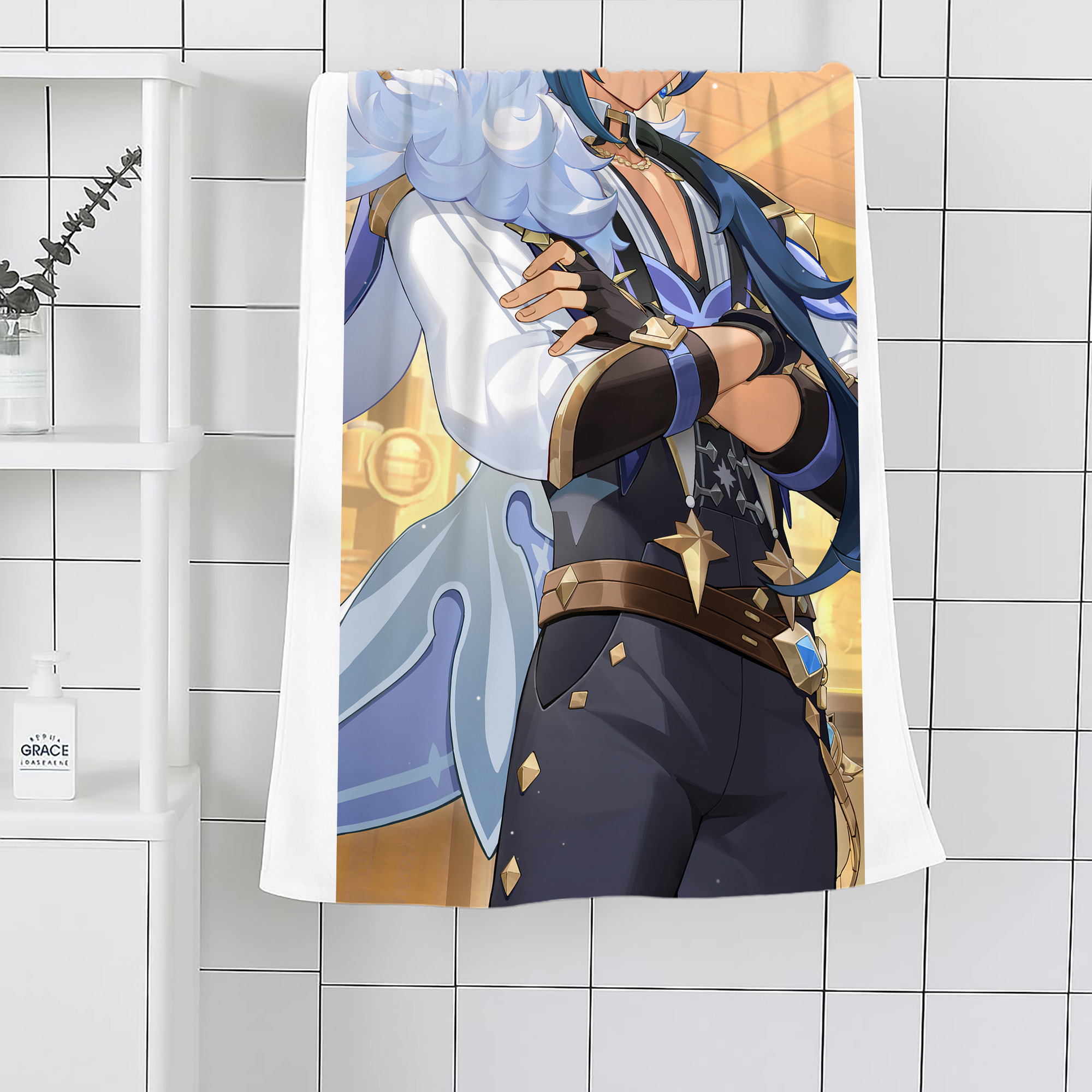 げんし神 genshin 大判バスタオル 70×140cm 吸水速乾 柔らかい肌触り