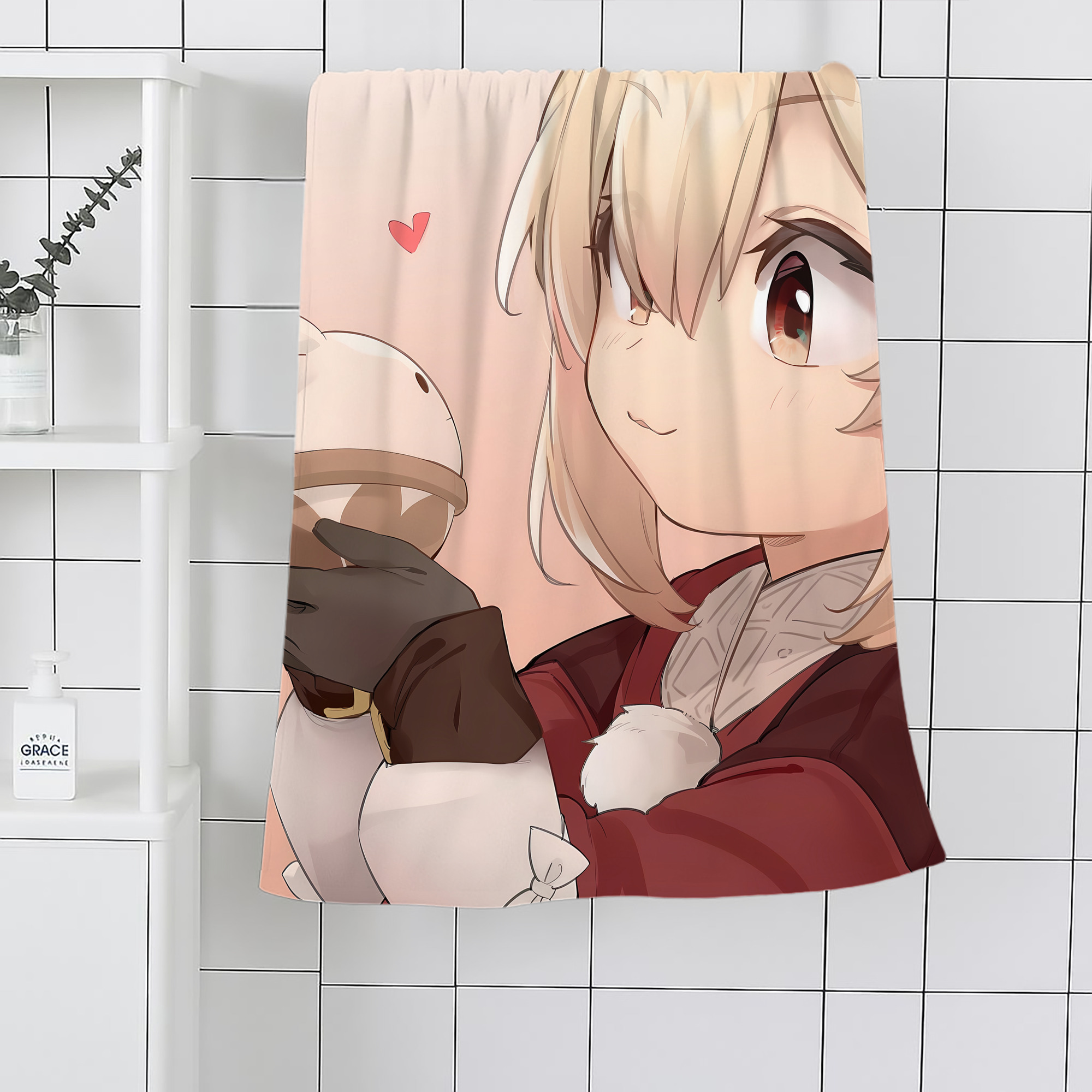 げんし神 genshin 大判バスタオル 70×140cm 吸水速乾 柔らかい肌触り