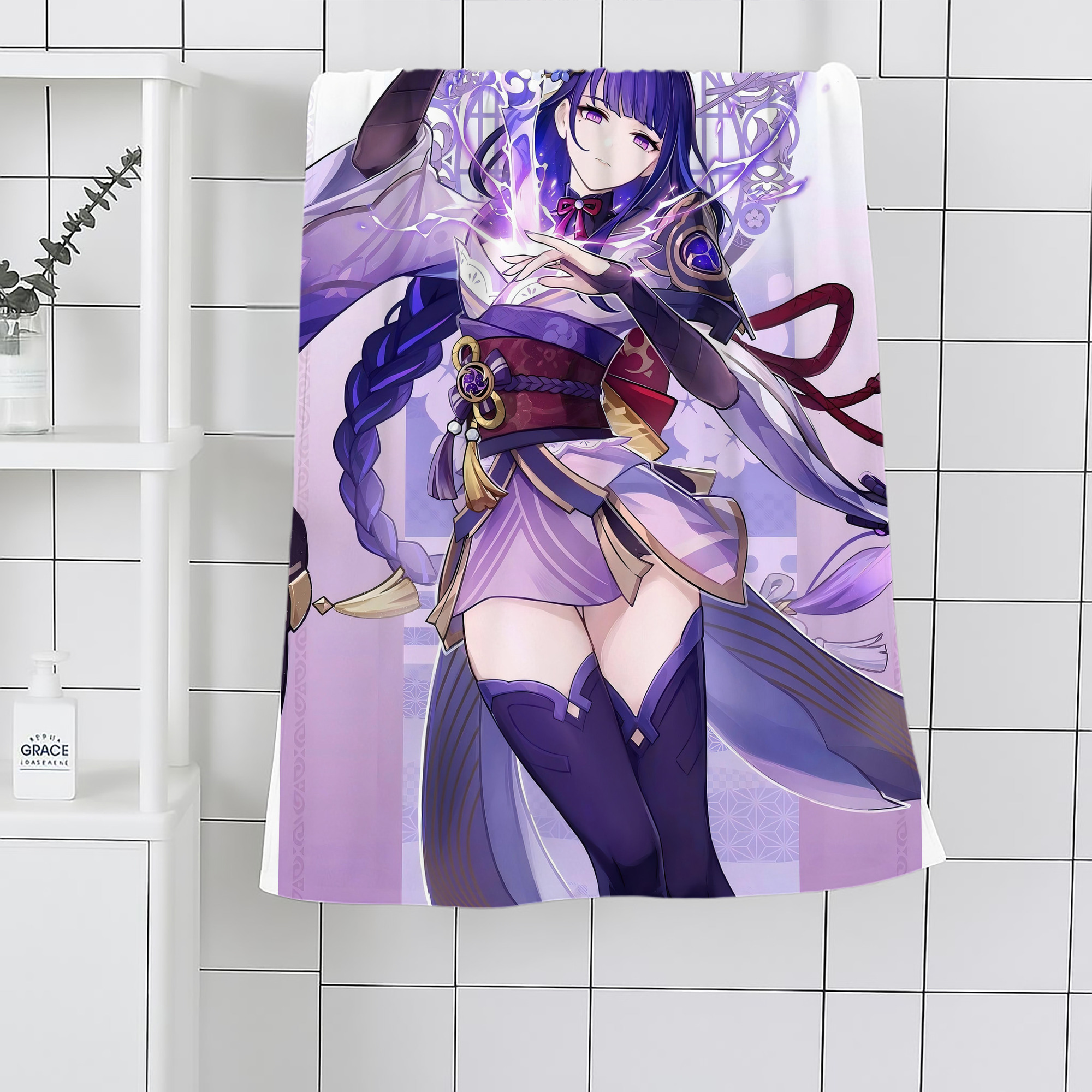 げんし神 genshin 大判バスタオル 70×140cm 吸水速乾 柔らかい肌触り