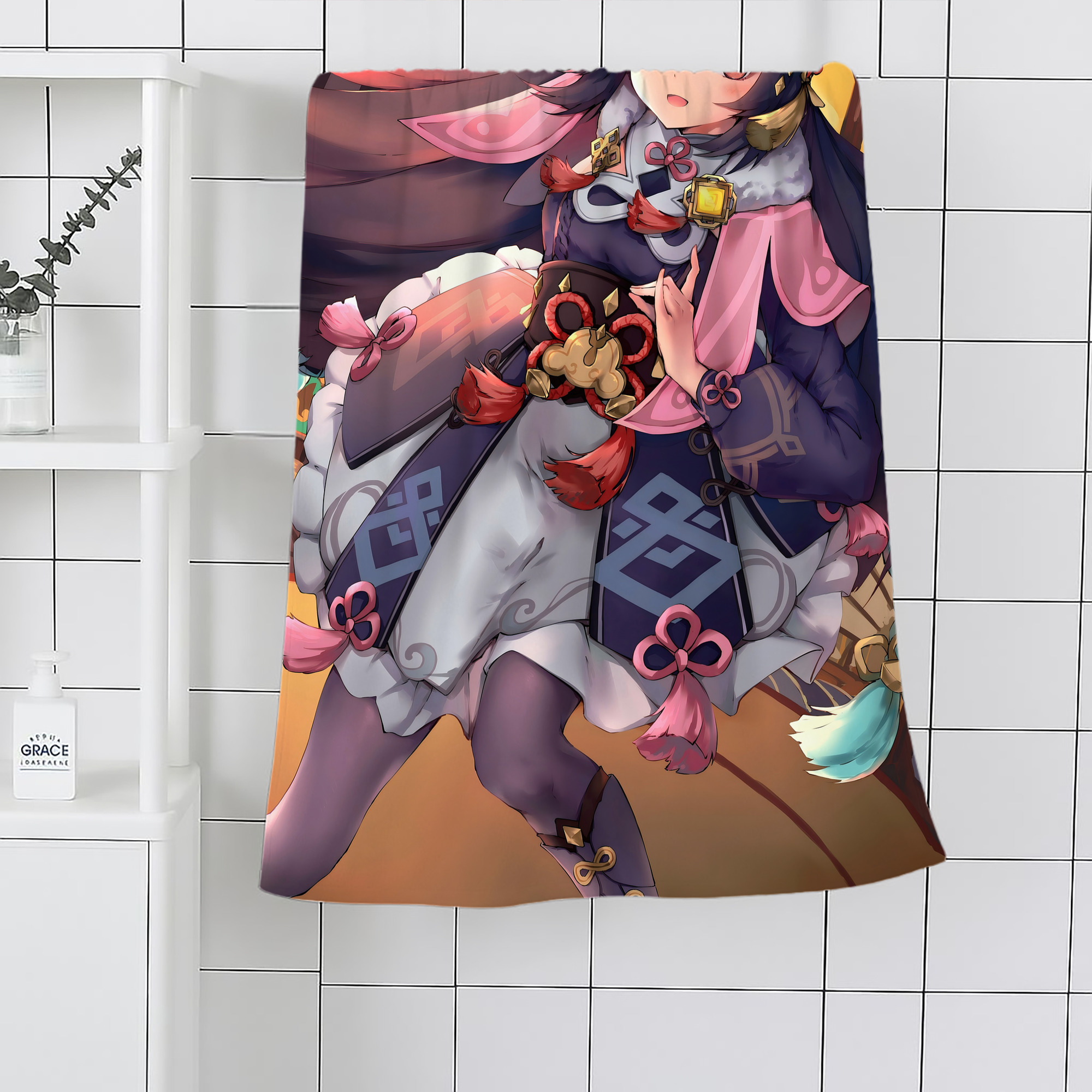 げんし神 genshin 大判バスタオル 70×140cm 吸水速乾 柔らかい肌触り