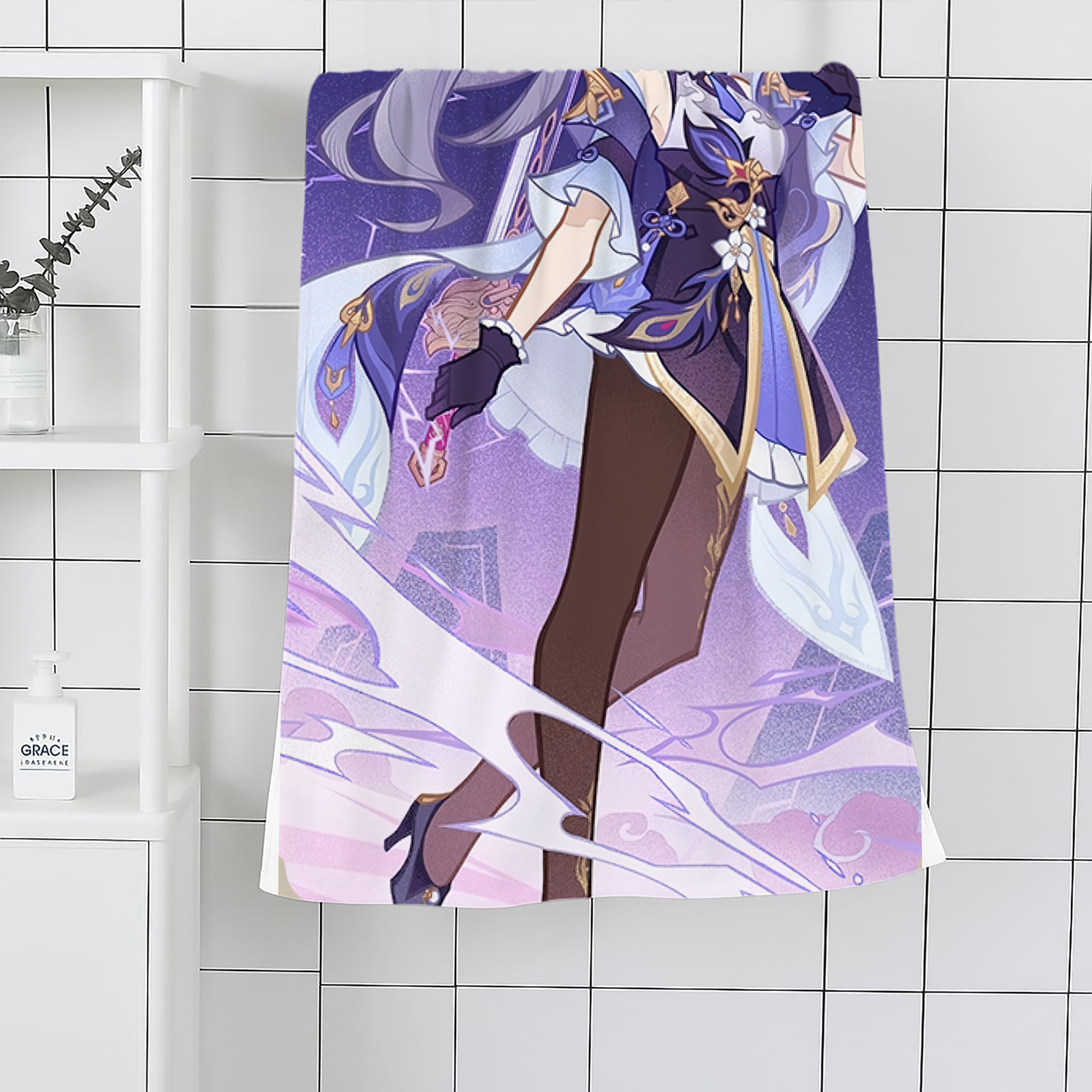 げんし神 genshin 大判バスタオル 70×140cm 吸水速乾 柔らかい肌触り