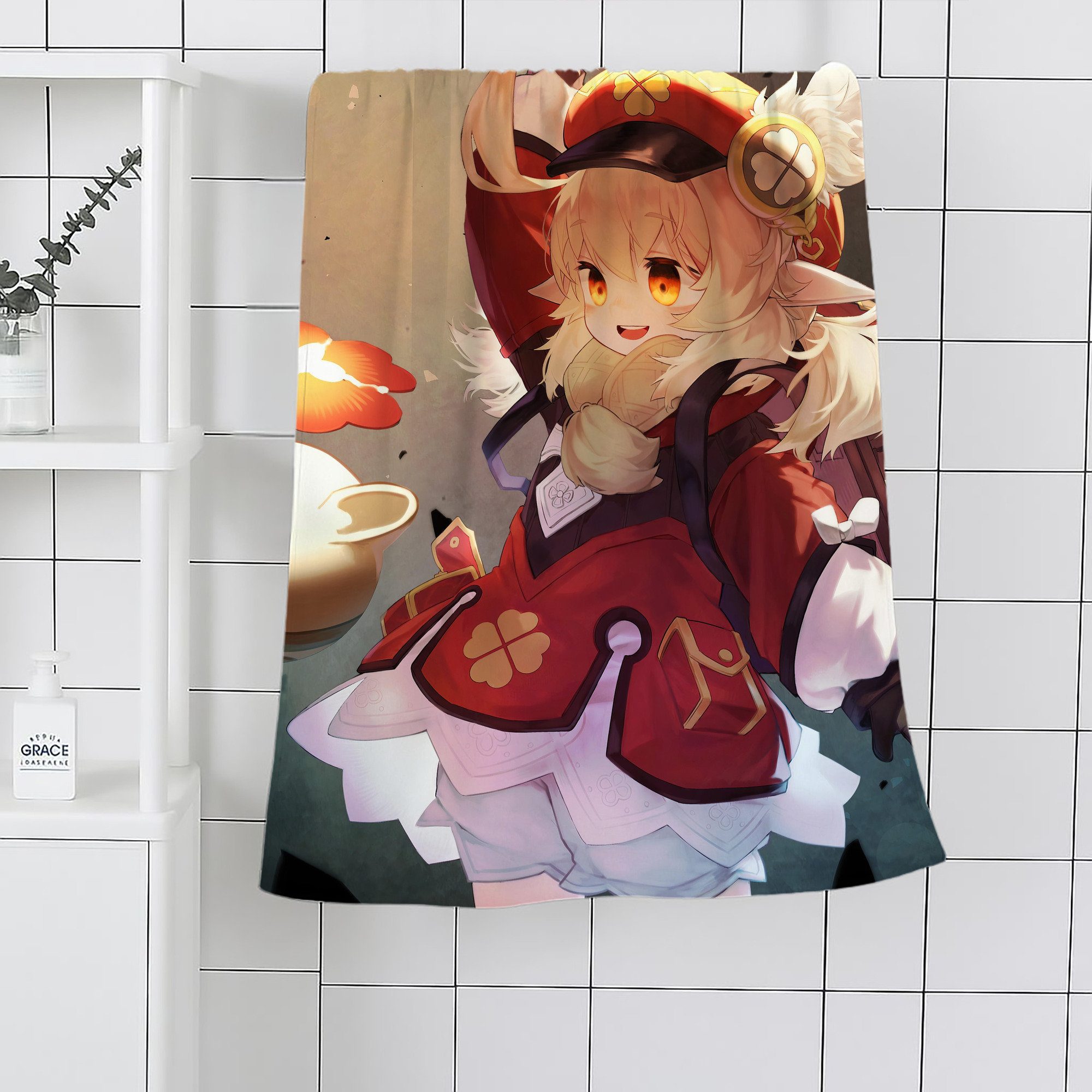 げんし神 genshin 大判バスタオル 70×140cm 吸水速乾 柔らかい肌触り