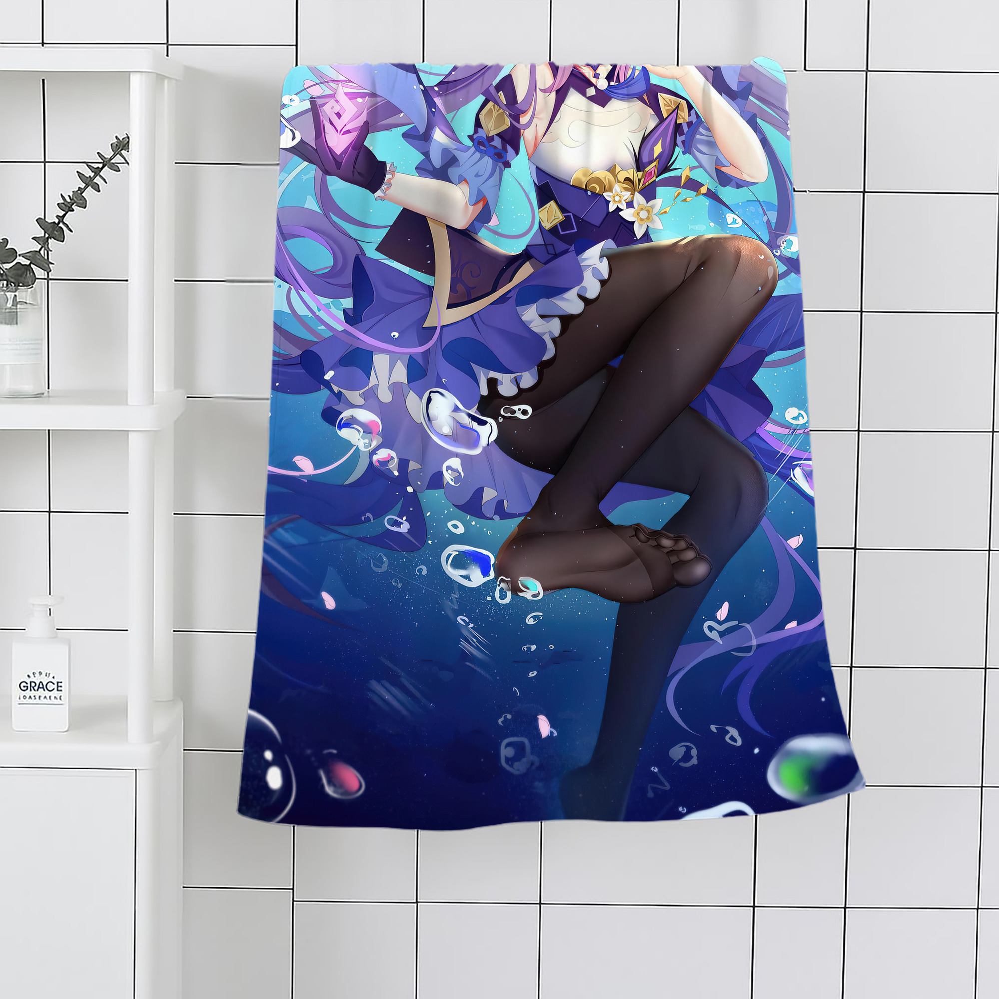 げんし神 genshin 大判バスタオル 70×140cm 吸水速乾 柔らかい肌触り