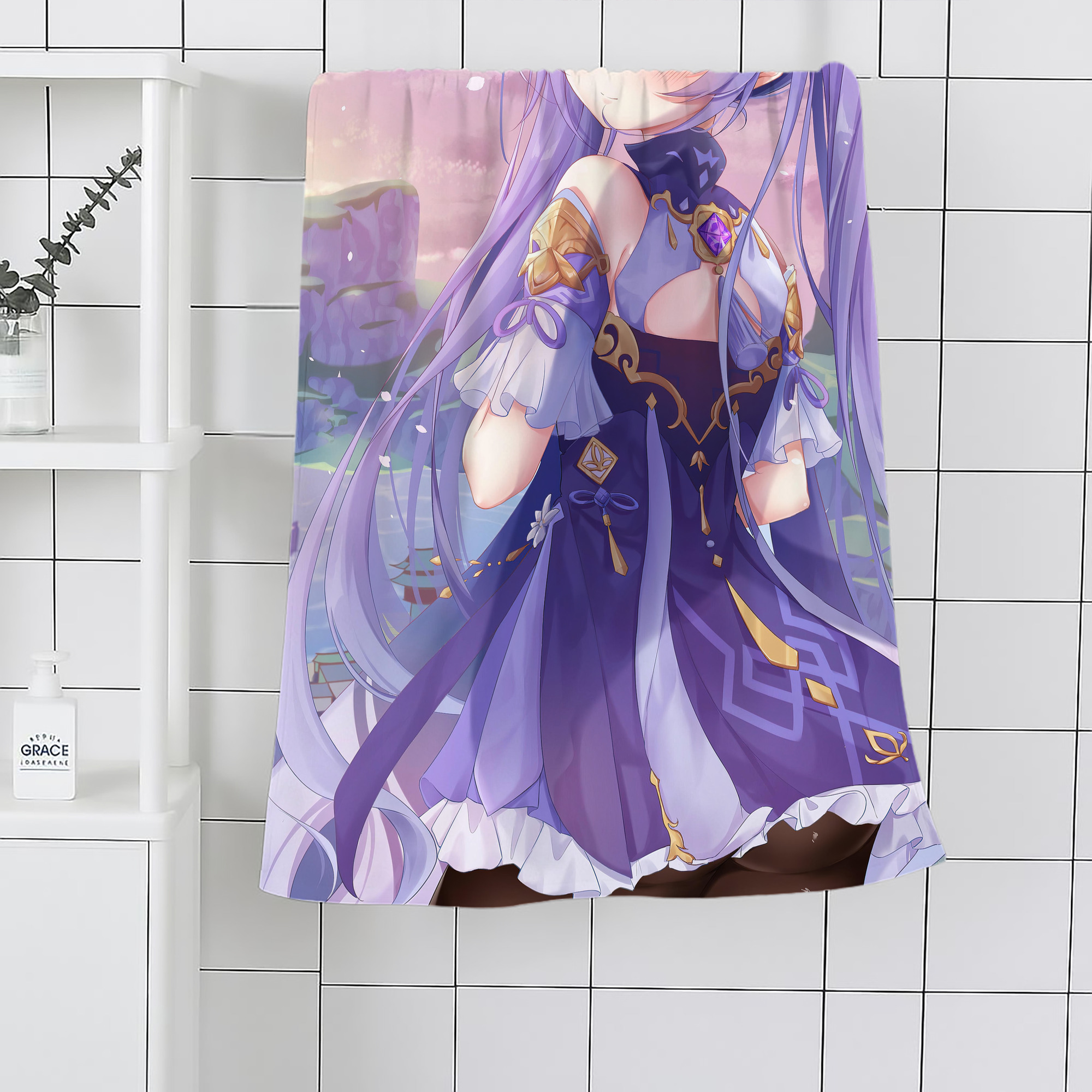 げんし神 genshin 大判バスタオル 70×140cm 吸水速乾 柔らかい肌触り