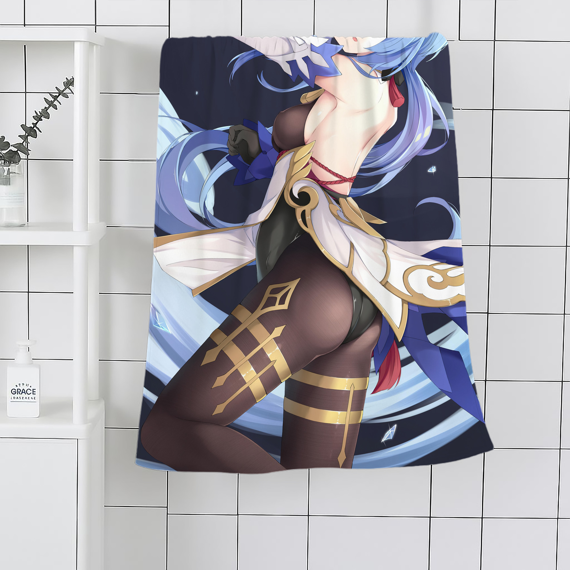 げんし神 genshin 大判バスタオル 70×140cm 吸水速乾 柔らかい肌触り