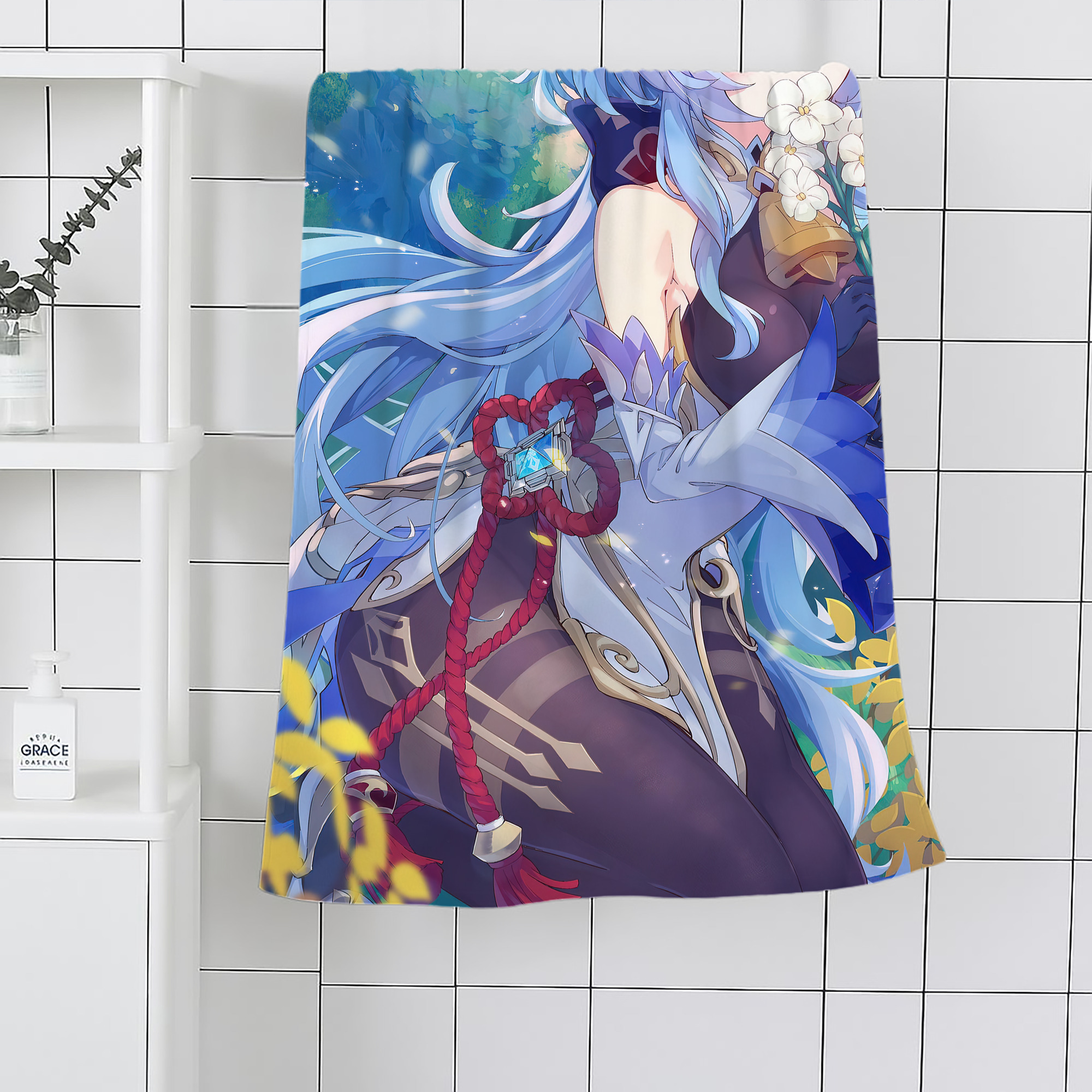 げんし神 genshin 大判バスタオル 70×140cm 吸水速乾 柔らかい肌触り