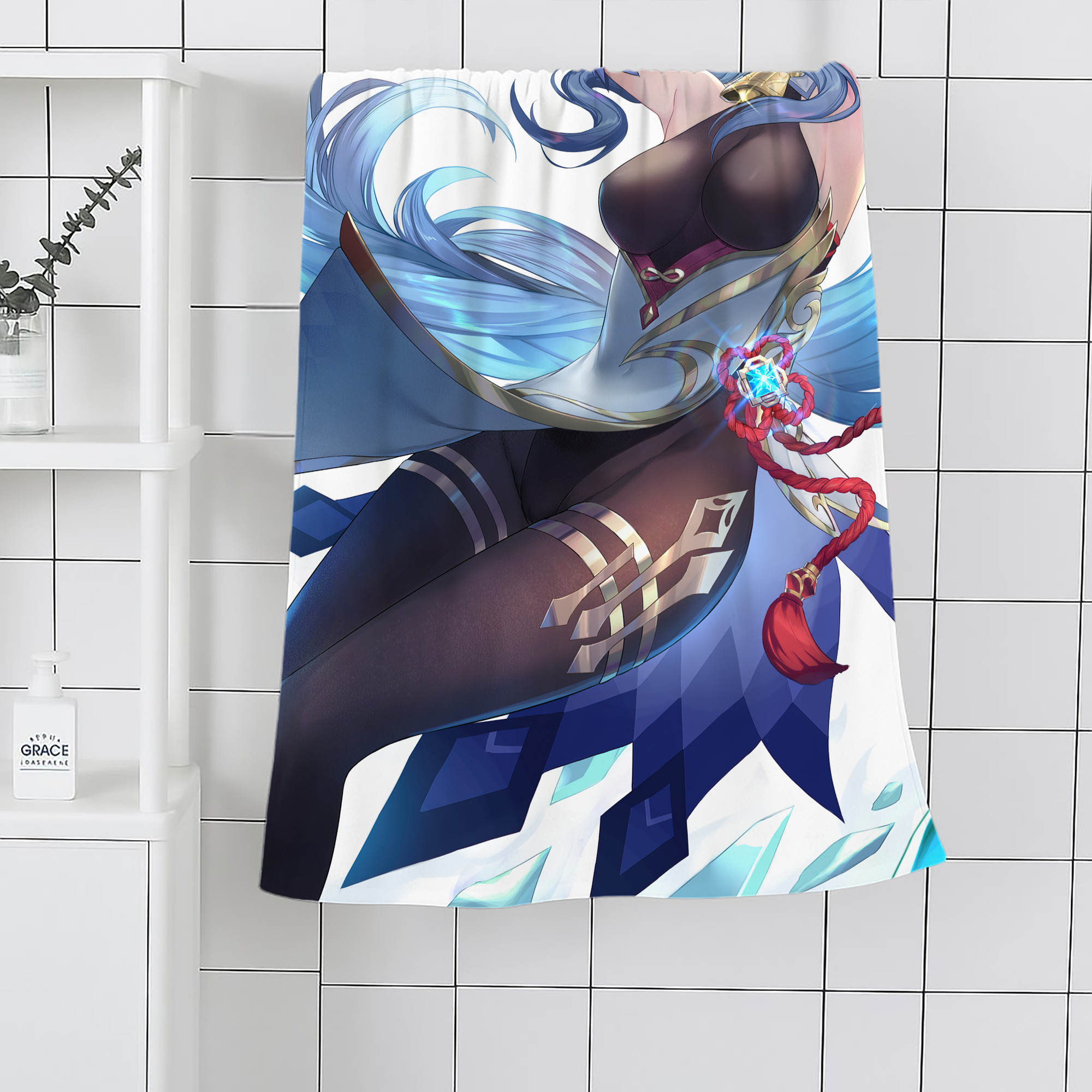 げんし神 genshin 大判バスタオル 70×140cm 吸水速乾 柔らかい肌触り