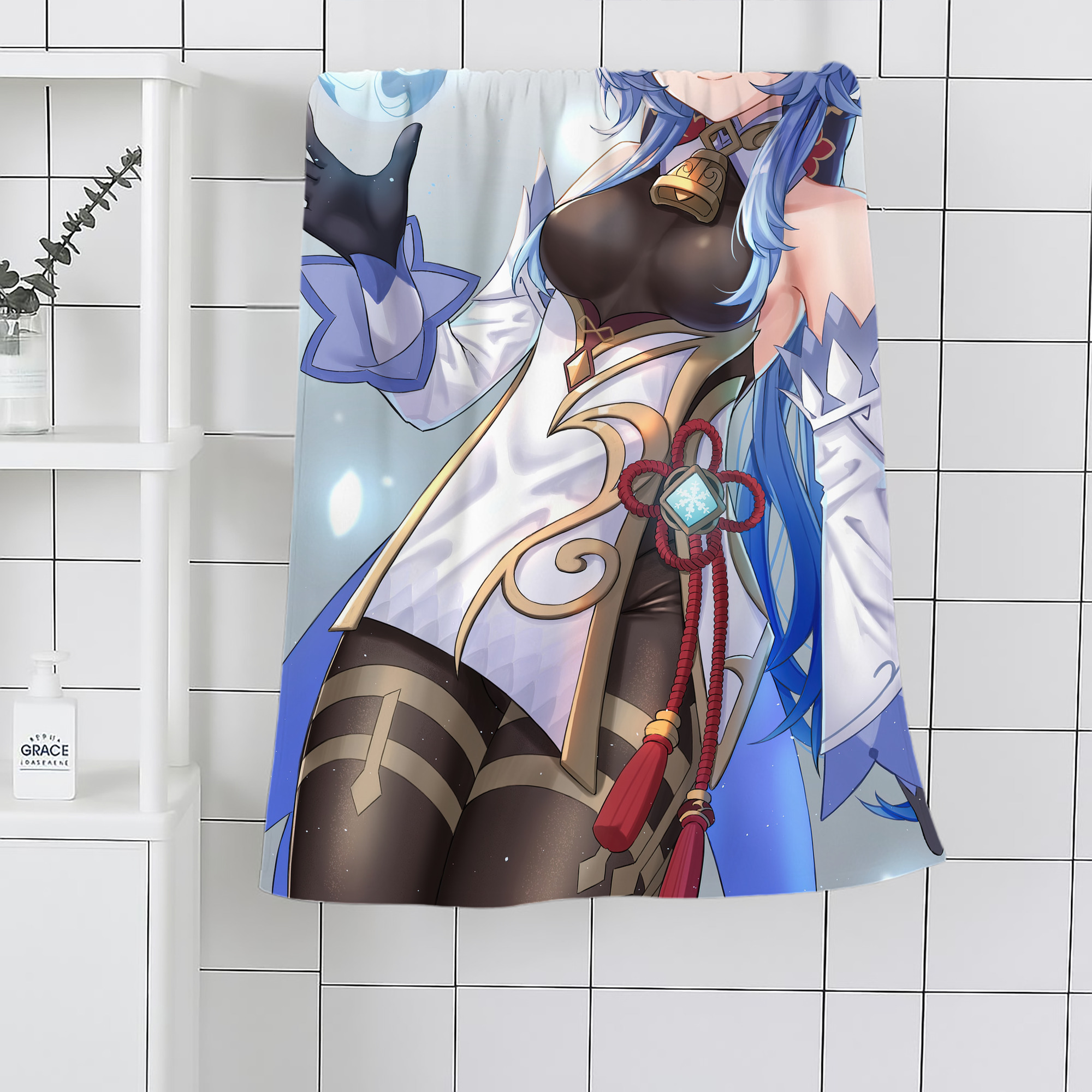 げんし神 genshin 大判バスタオル 70×140cm 吸水速乾 柔らかい肌触り